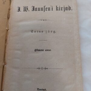 J. W. Jannsen'i kirjad. 2. järg. 1. anne. 1886