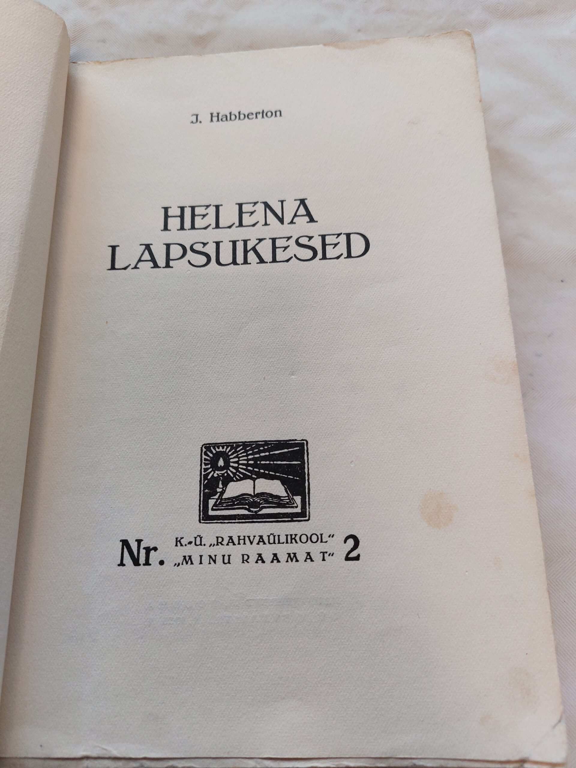 Helena lapsukesed. John Habberton. 1936 - Image 2