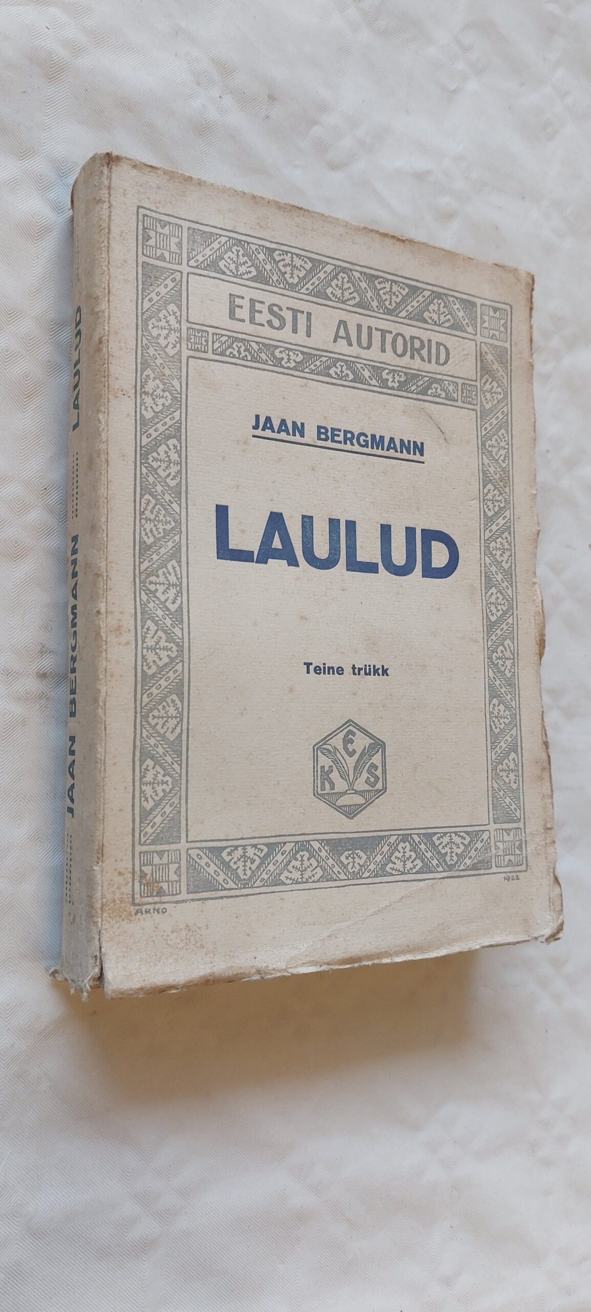 Laulud. Jaan Bergmann. 1923