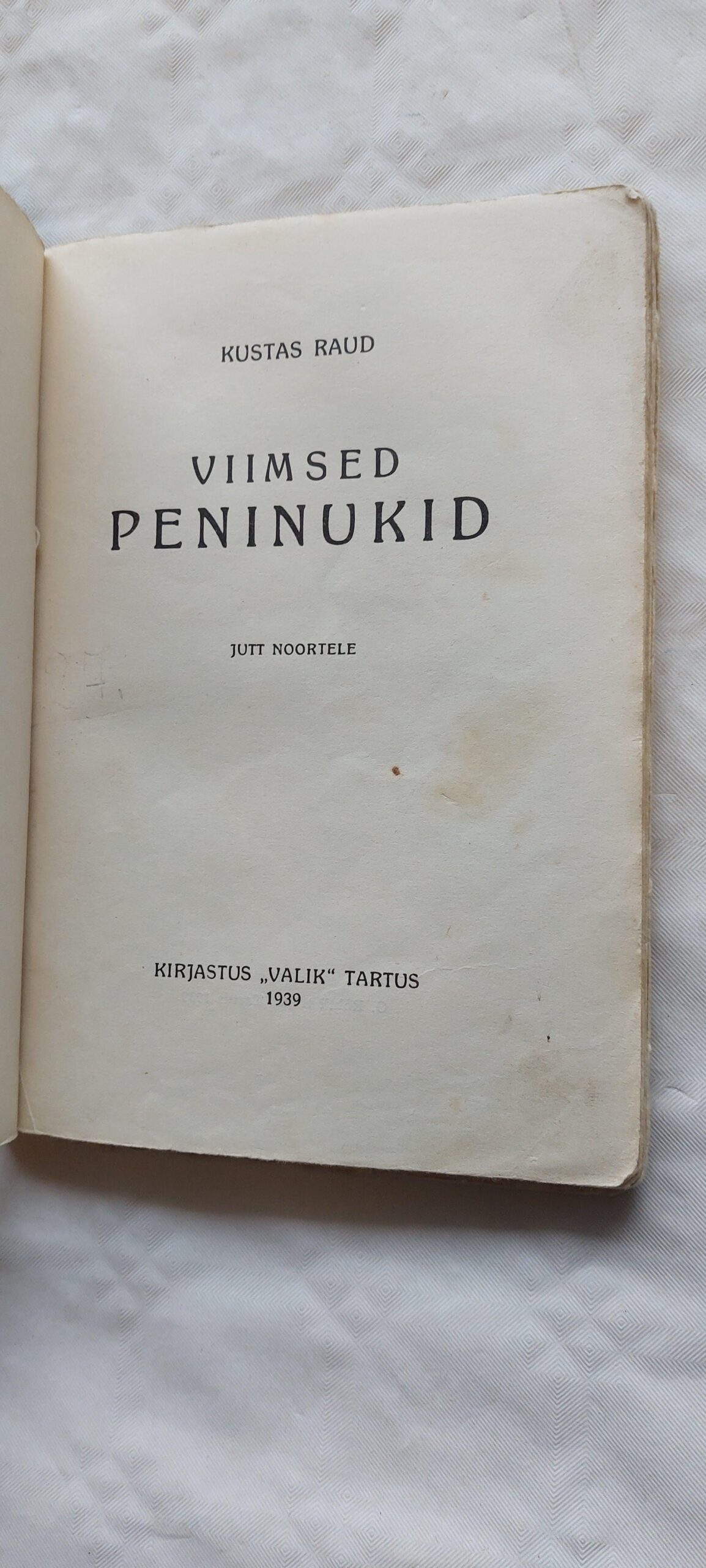 Viimsed peninukid. Kustas Raud. 1939 - Image 2