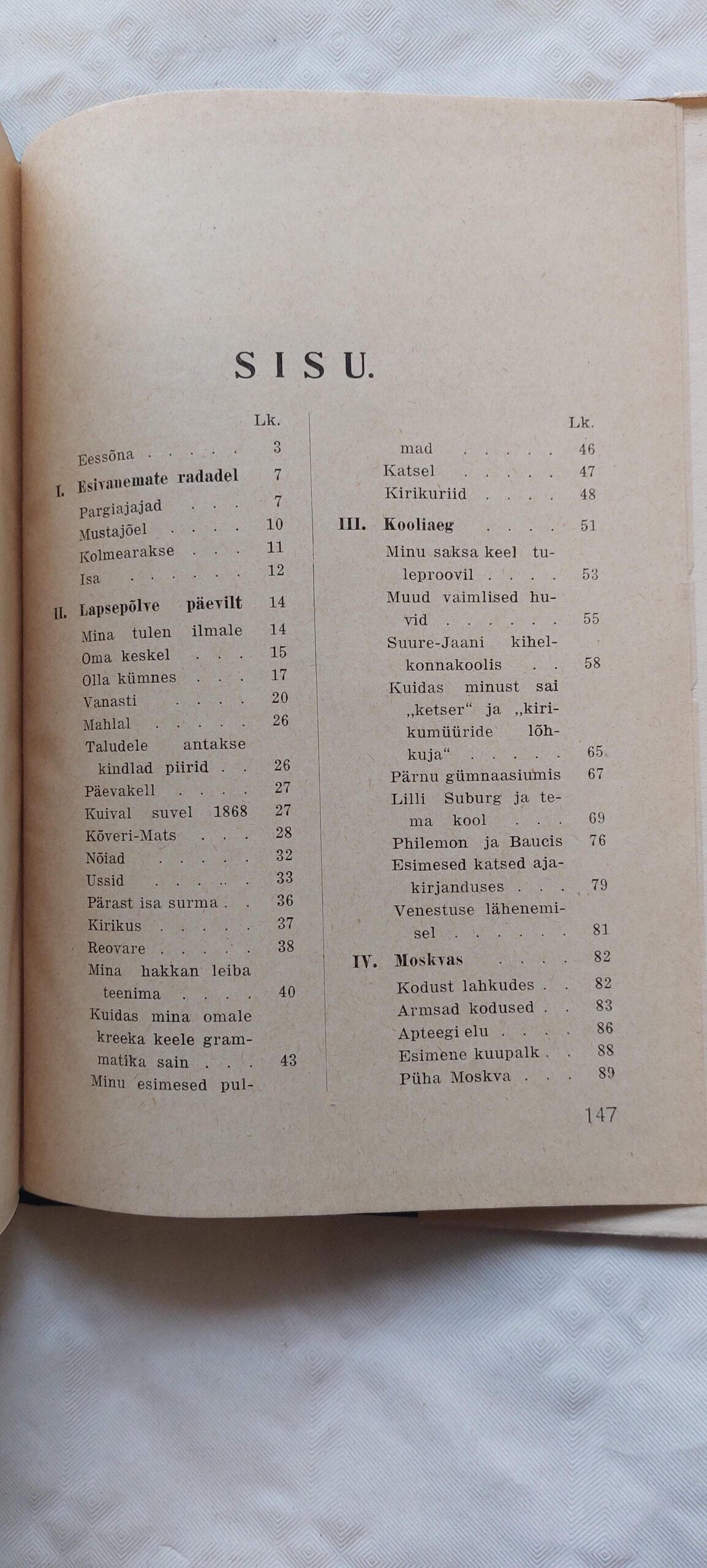 Minu mälestused. Johan Sepp. 1929 - Image 3