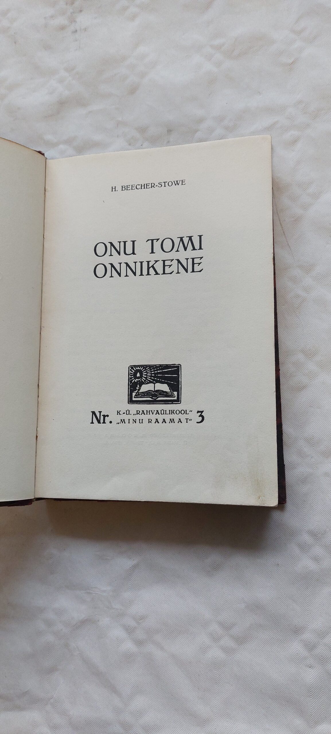 Onu Tomi onnike. H. Beecher-Stowe. 1936 - Image 2