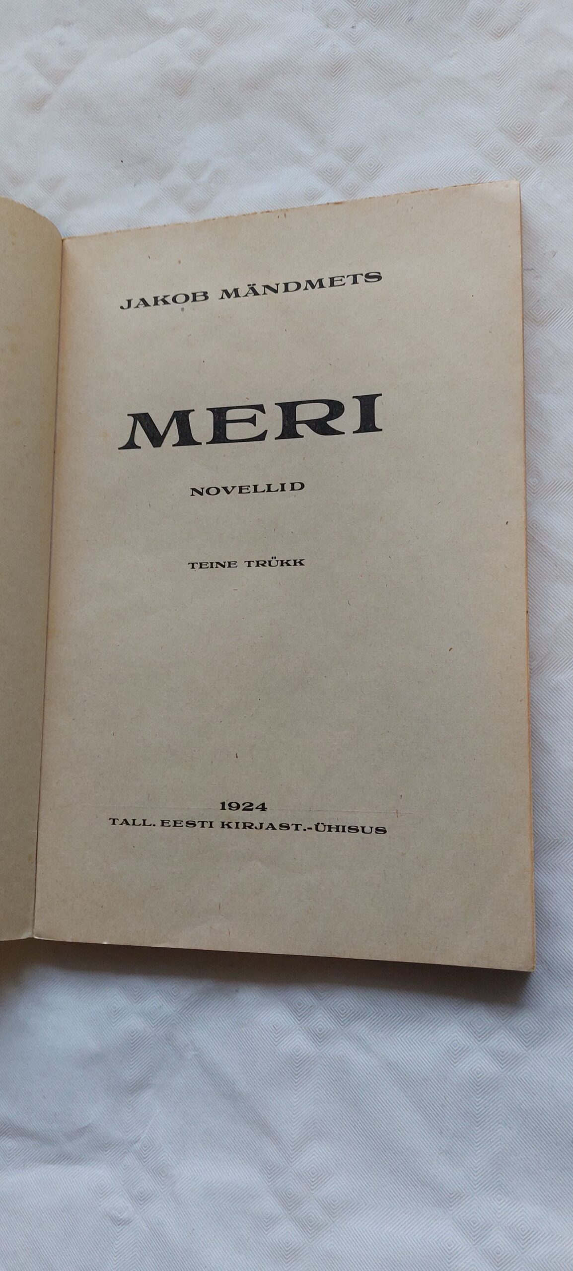 Meri. Jakob Mändmets. 1924 - Image 2