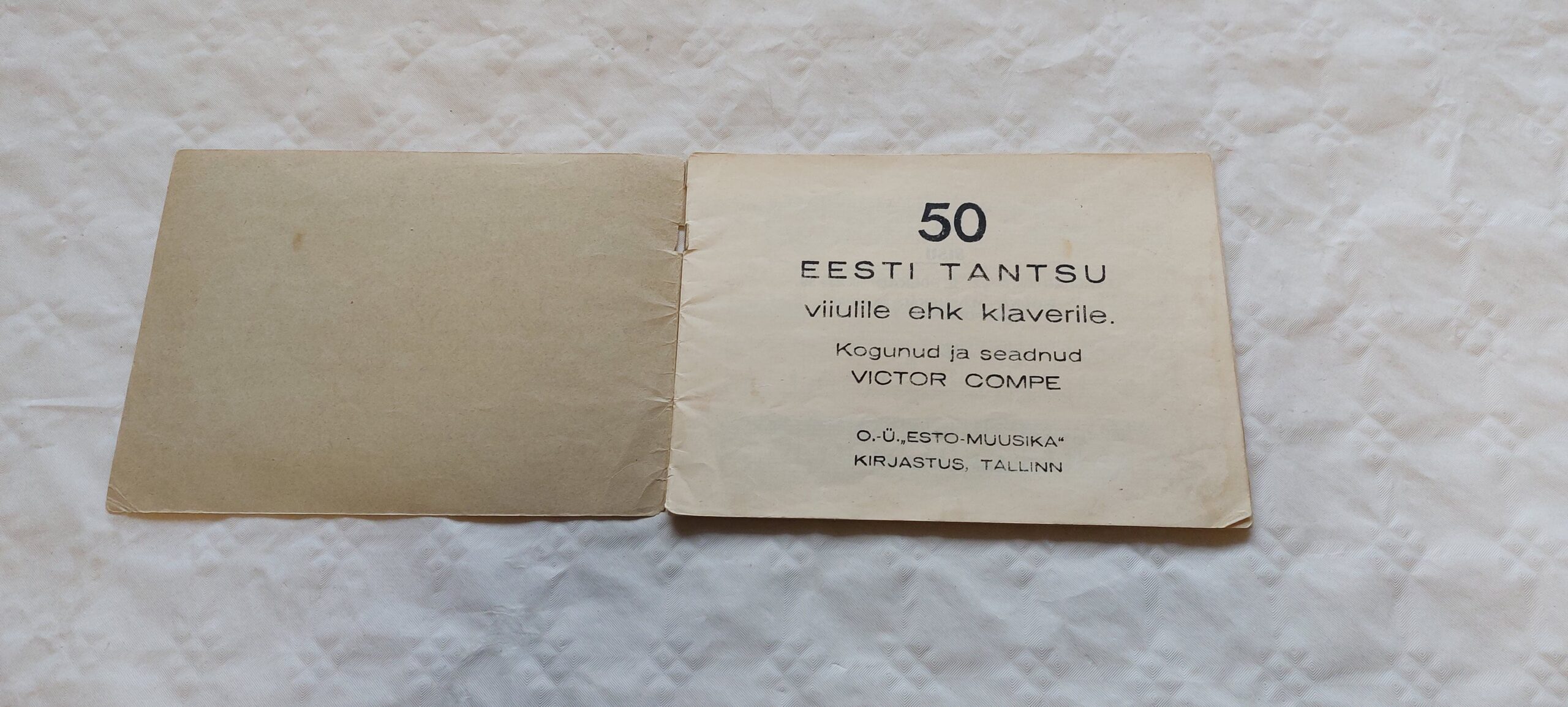 50 eesti tantsu viiulile ehk klaverile. Victor Compe. - Image 2