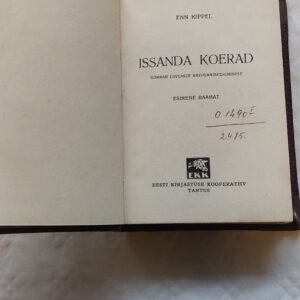 Issanda koerad. I raamat. Enn Kippel. 1938