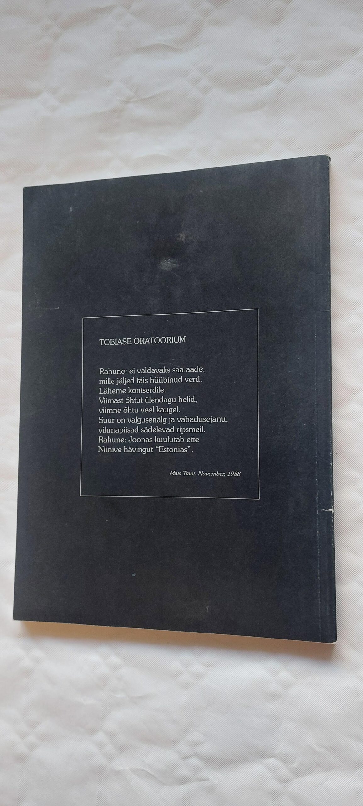 Rudolf Tobias ja tema Oratoorium Joonase lähetamine. Vardo Rumessen. 1995 - Image 3