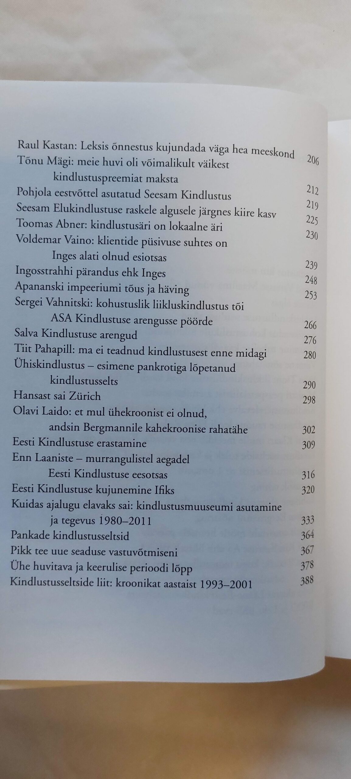 Tagasi vanasse maailma. Kindlustustegevusest Eestis aastail 1991-2001. Peeter Raidla. 2016 - Image 4