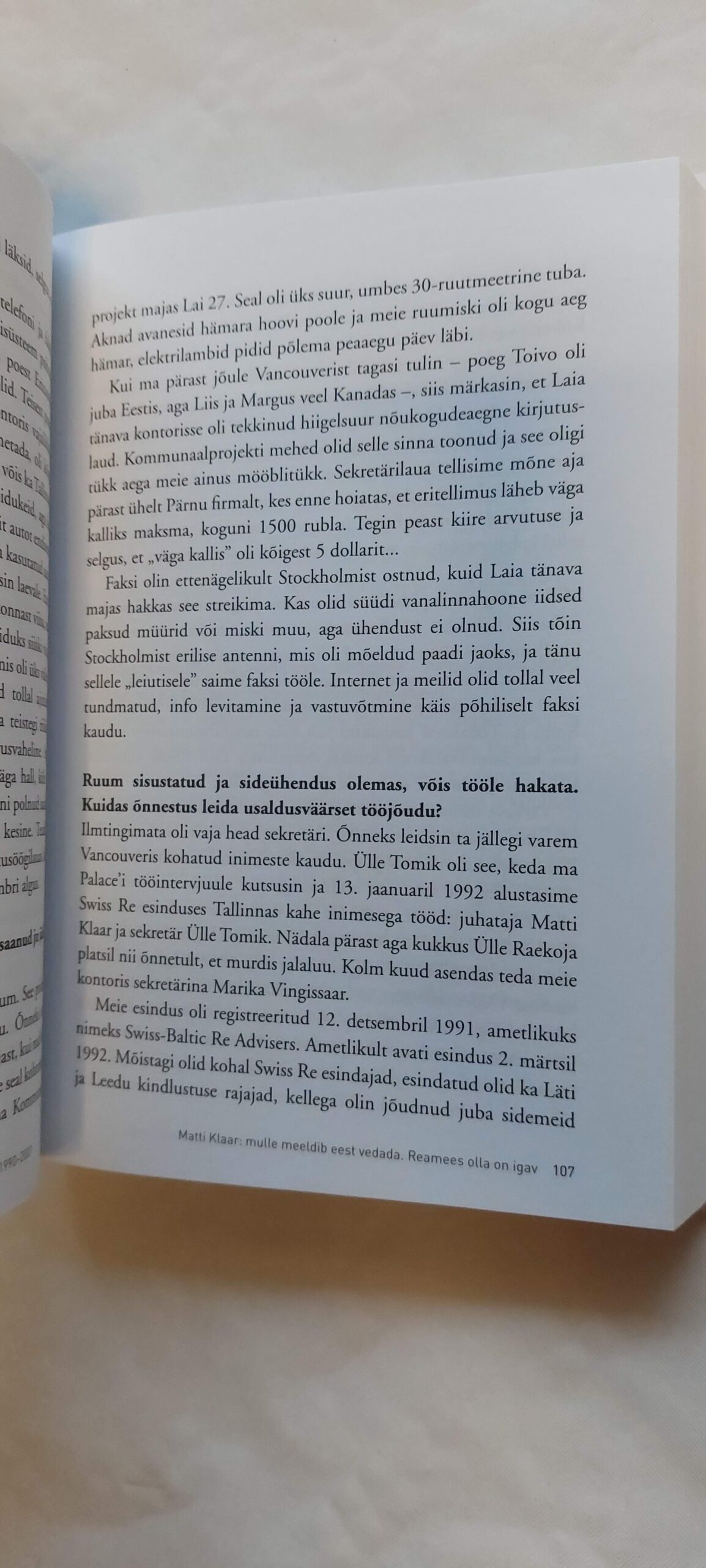 Tagasi vanasse maailma. Kindlustustegevusest Eestis aastail 1991-2001. Peeter Raidla. 2016 - Image 5