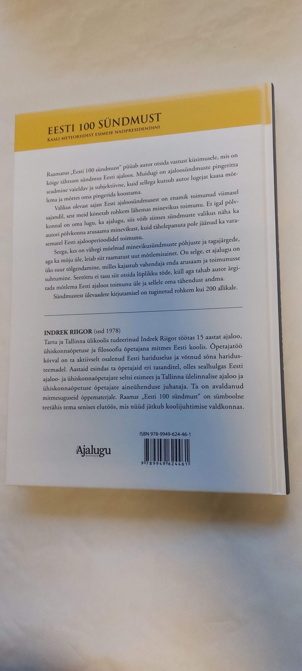 Eesti 100 sündmust. Indrek Riigor. 2018 - Image 6