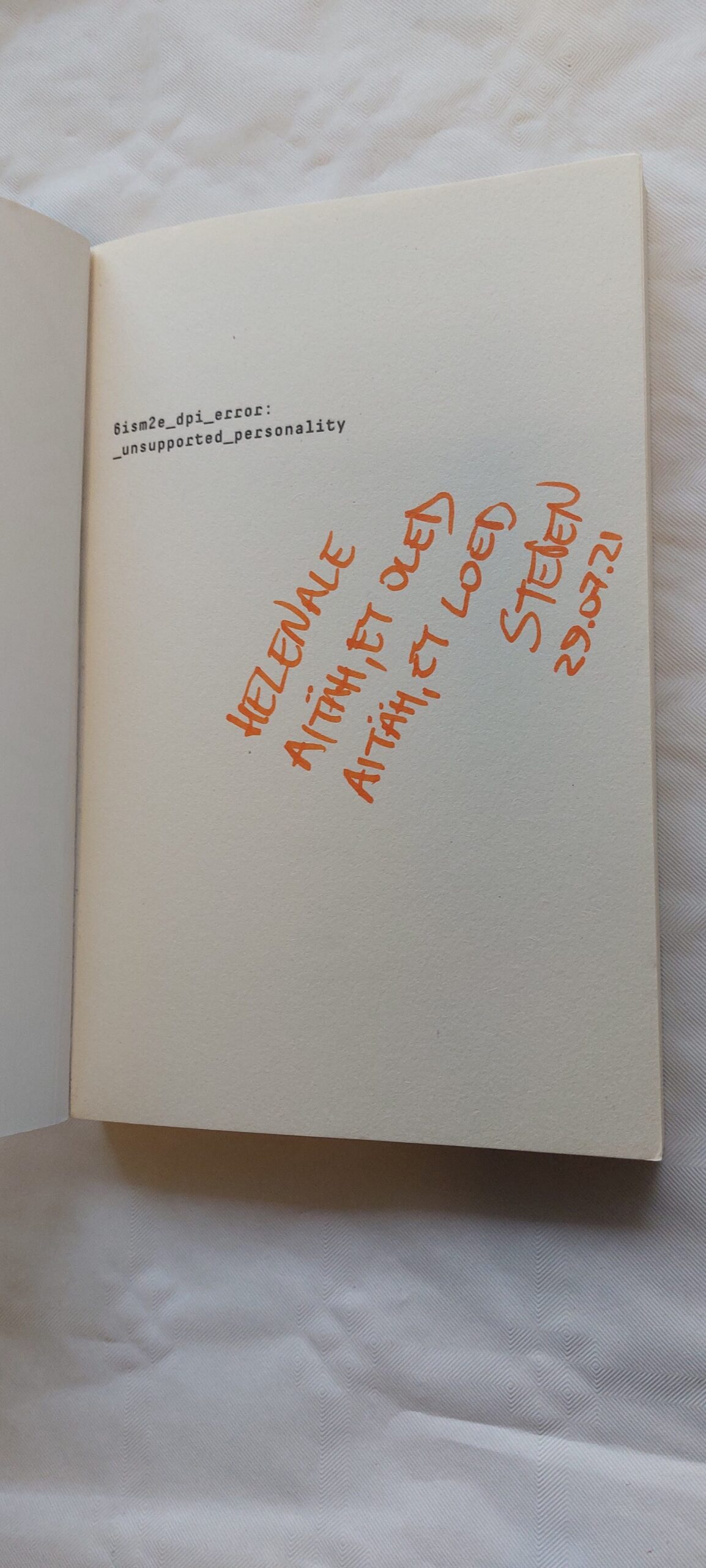 6Ism2E_Dpi_Error:_Unsupported_Personality. Steven Vihalem. 2016 - Image 2