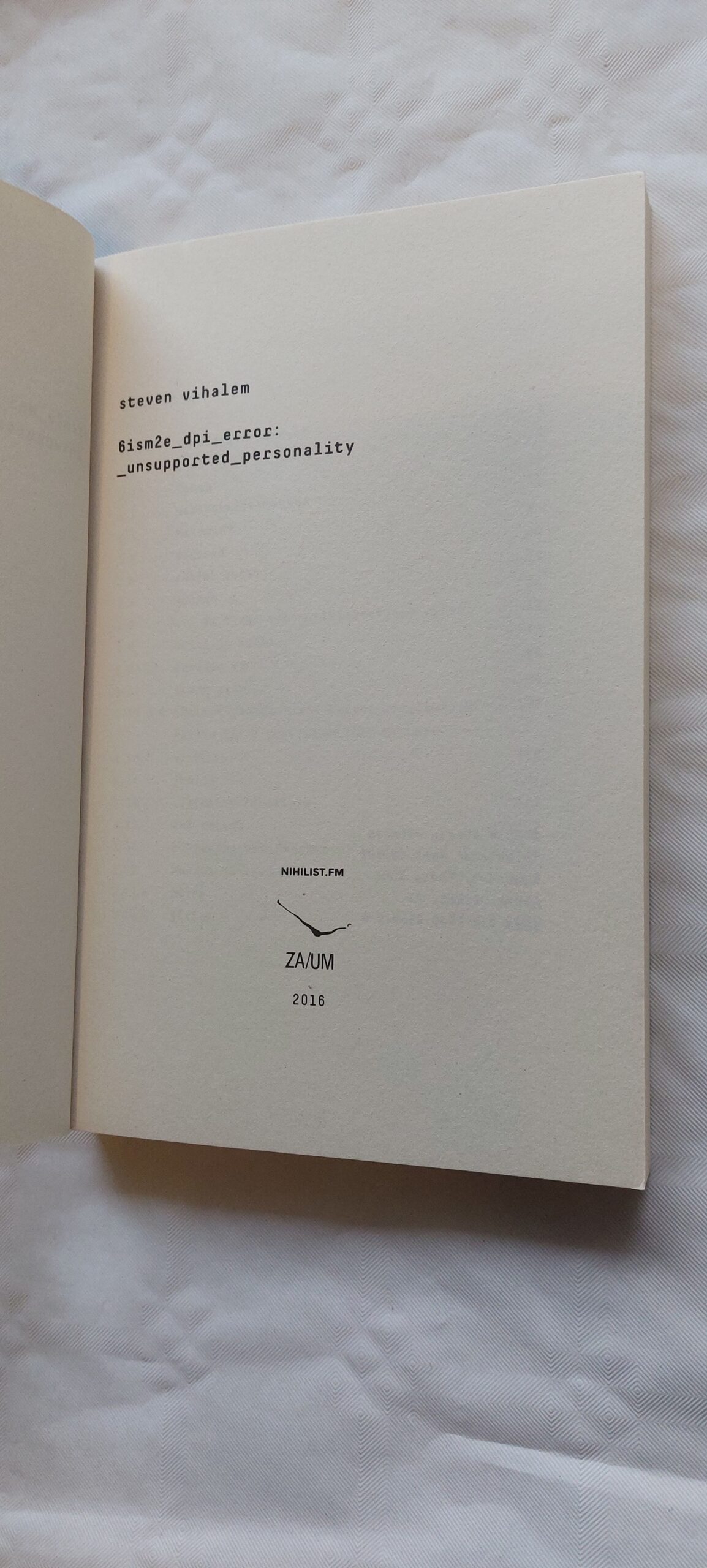 6Ism2E_Dpi_Error:_Unsupported_Personality. Steven Vihalem. 2016 - Image 3