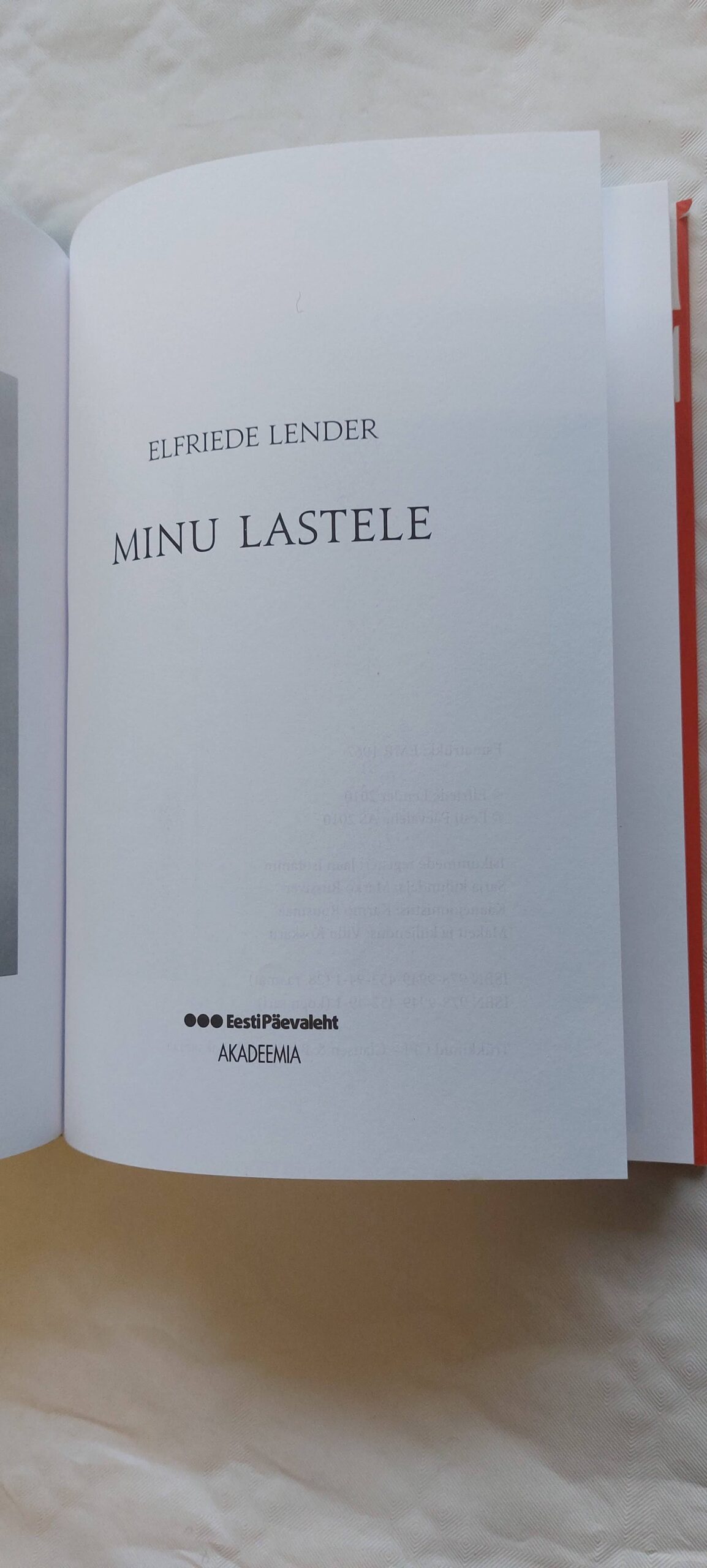 Minu lastele. Elfriede Lender. 2010 - Image 2