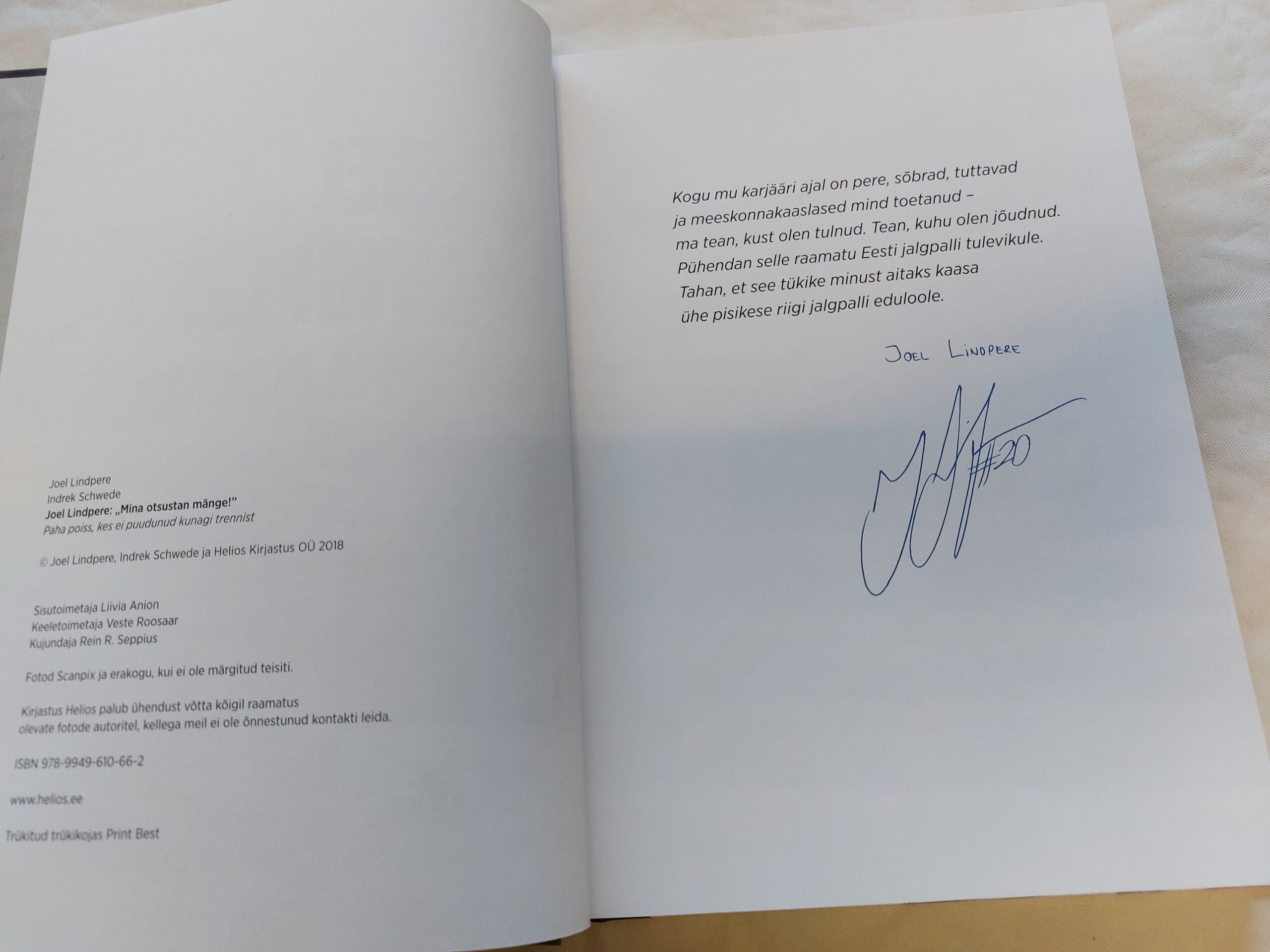 Joel Lindpere: Mina otsustan mänge! Joel Lindpere, Indrek Schwede. 2018 - Image 3