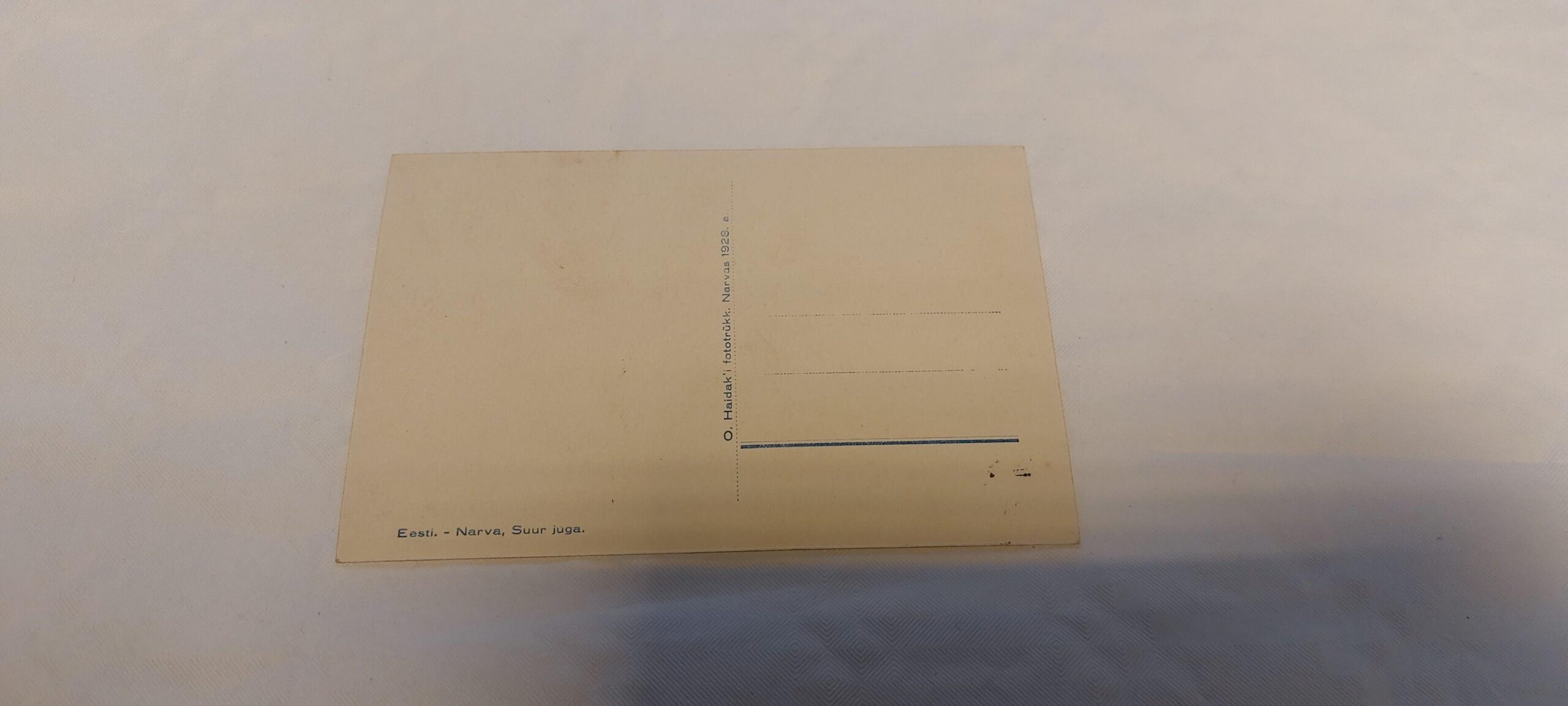EV AEGNE POSTKAART. NARVA SUUR JUGA. O. HAIDAK. 1929 - Image 2