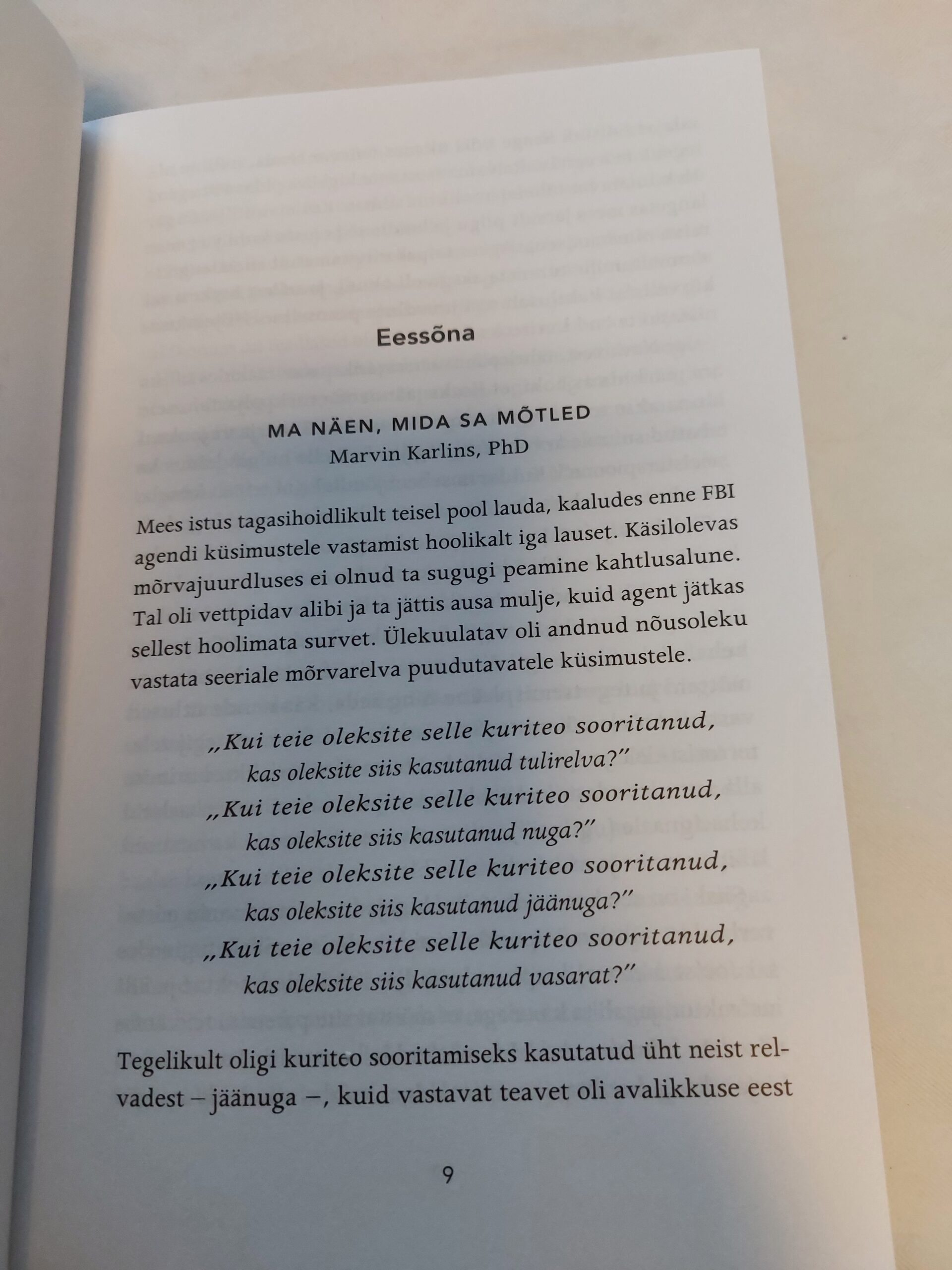 Kehakeelest. Kehakeele kiirlugemise juhend endise FBI agendi sulest. Marvin Karlins, Joe Navarro. 2015 - Image 4