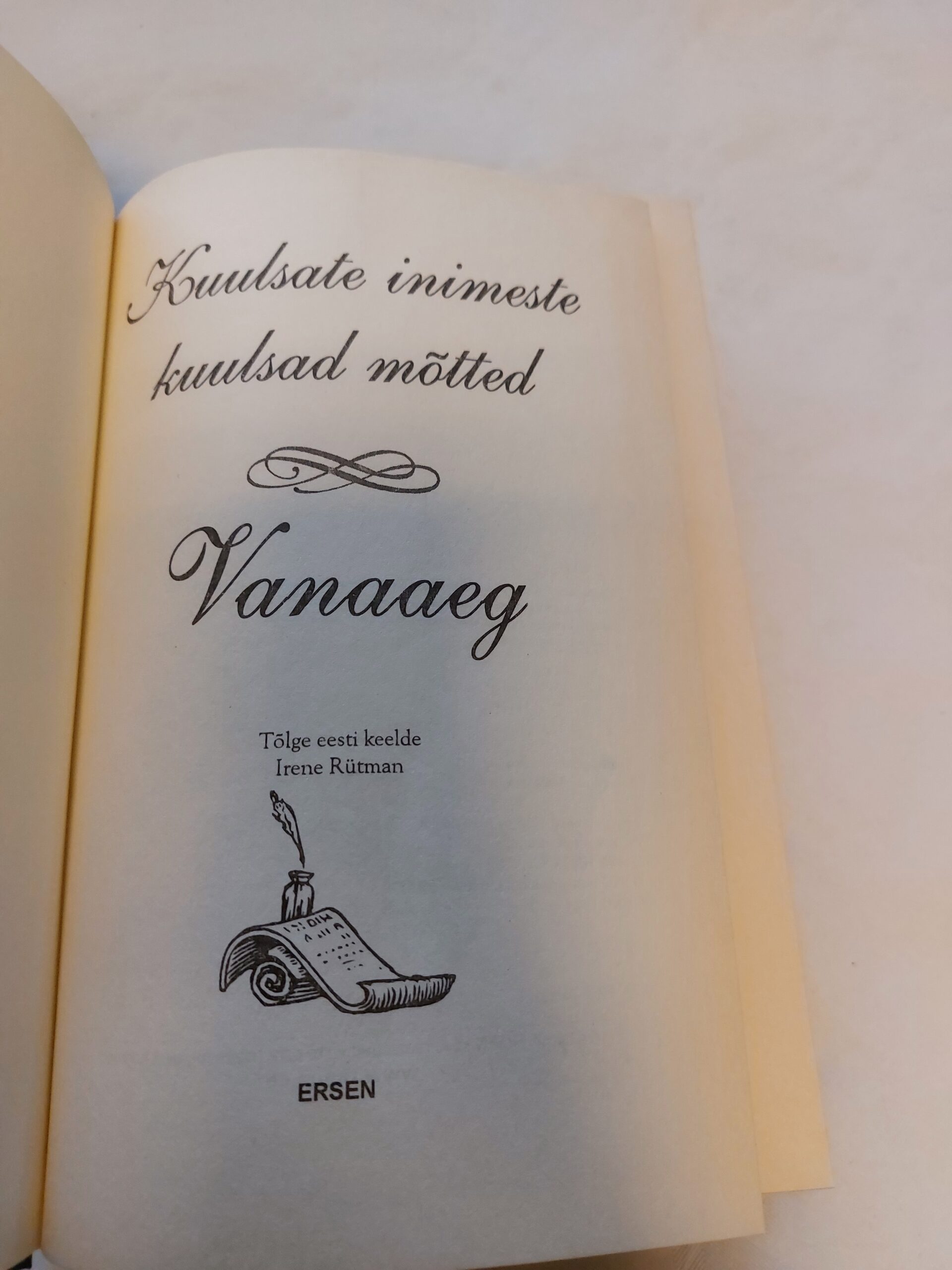 Kuulsate inimeste kuulsad mõtted I osa. Aforismid. Muinas- ja antiikaeg. I. Komarova ja A. Kondrašov. 2000 - Image 2