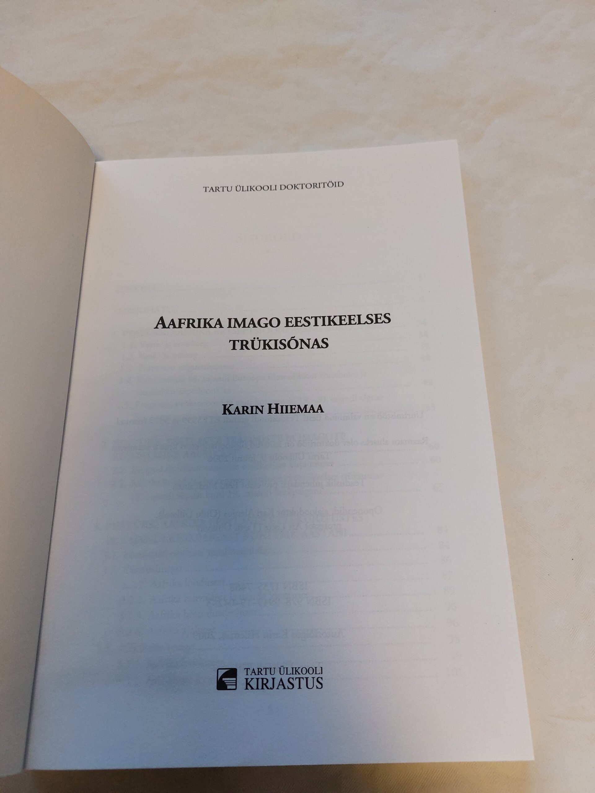 Aafrika imago eestikeelses trükisõnas. Karin Hiiemaa. 2009 - Image 2