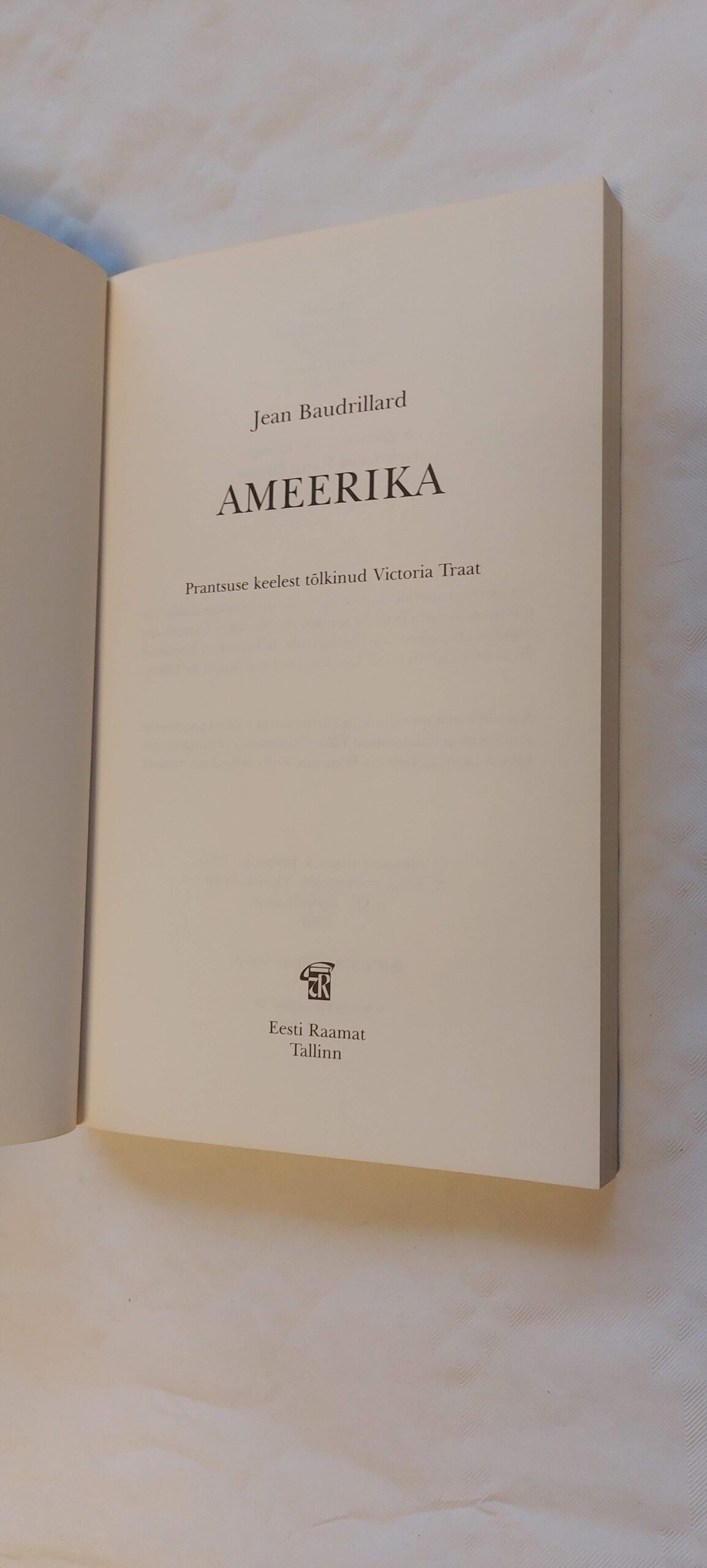 Ameerika. Jean Baudrillard. 2007 - Image 2
