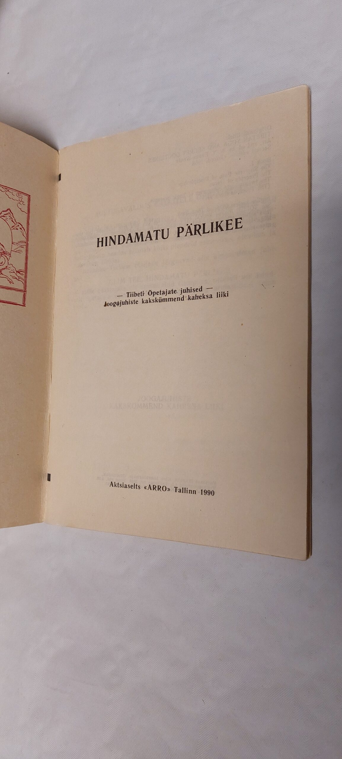 Hindamatu pärlikee. Joogajuhiste 28 liiki. 1990 - Image 2