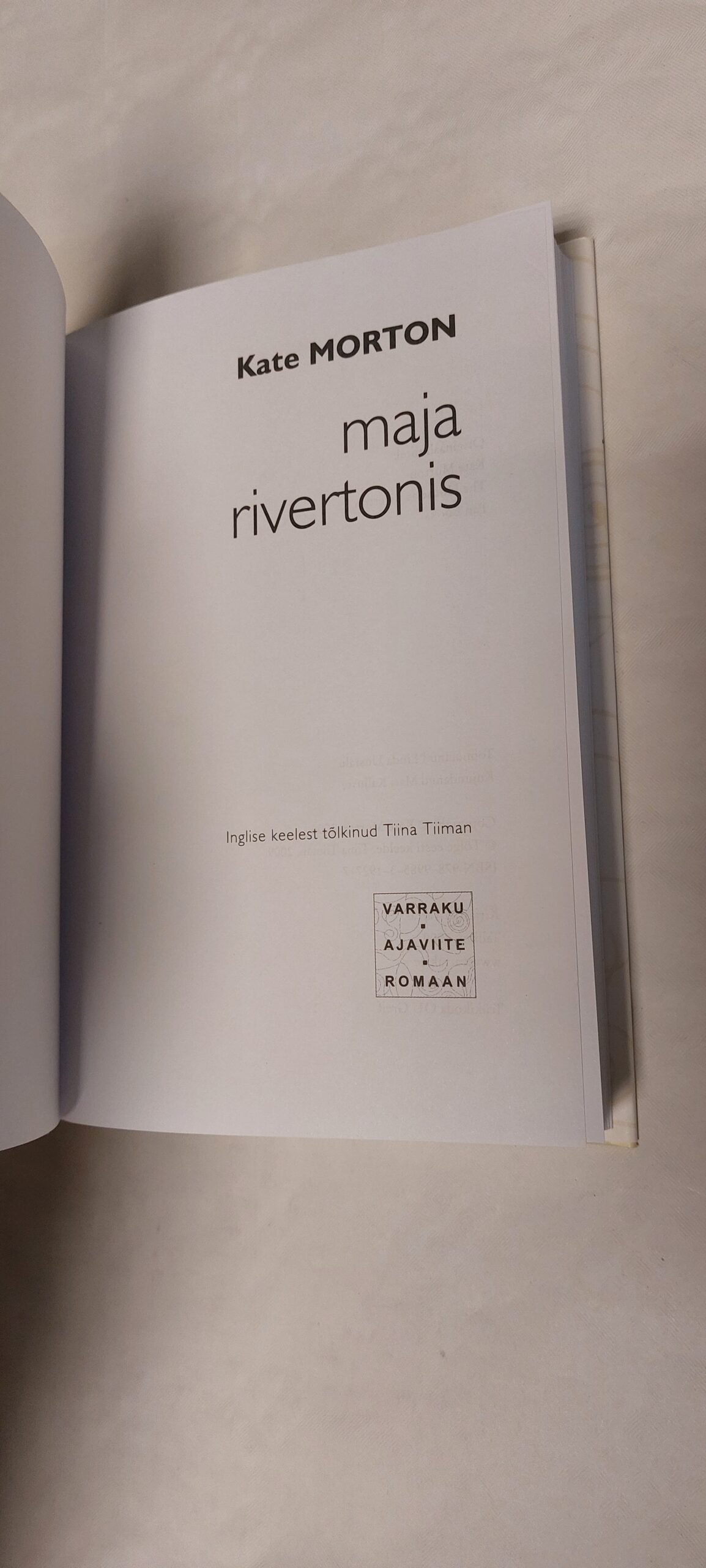 Maja Rivertonis. Kate Morton. 2009 - Image 2