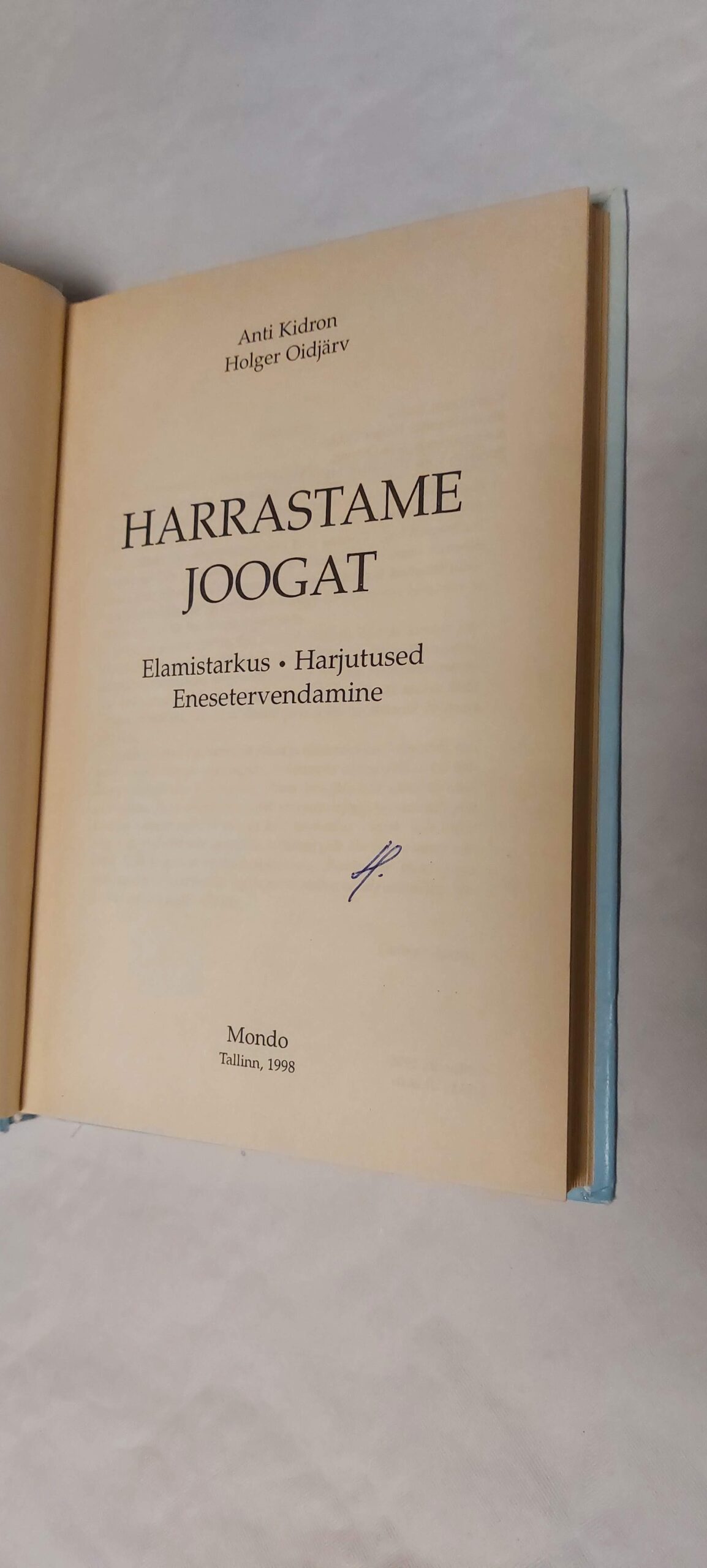 Harrastame joogat. Anti Kidron, Holger Oidjärv. 1998 - Image 3