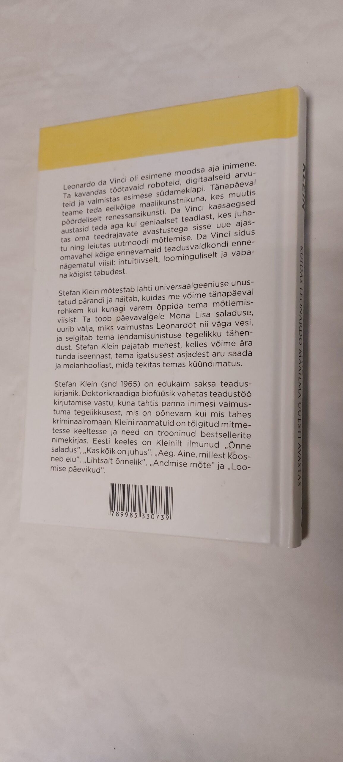 Da Vinci pärand ehk kuidas Leonardi maailma uuesti avastas. Stefan Klein. 2015 - Image 5
