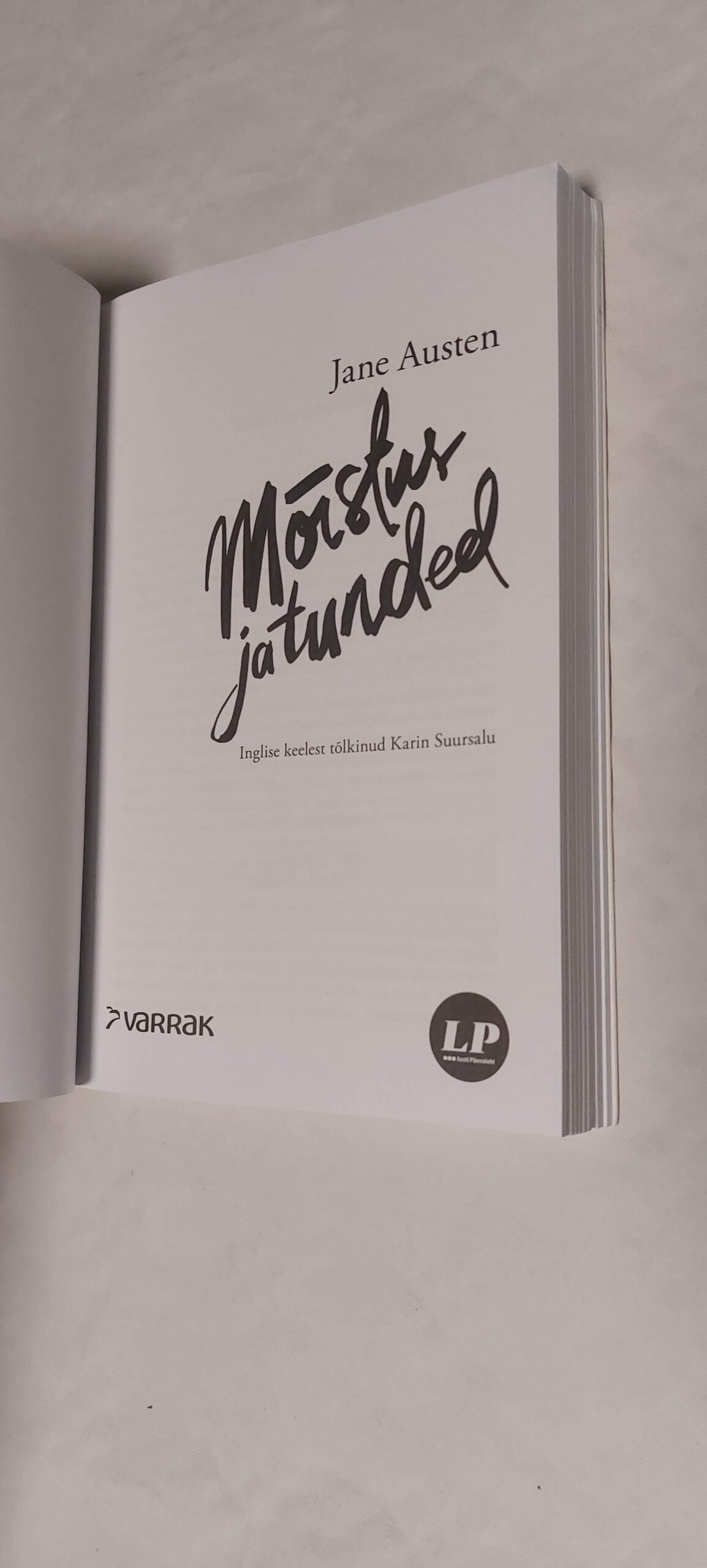 Mõistus ja tunded. Jane Austen. 2016 - Image 2