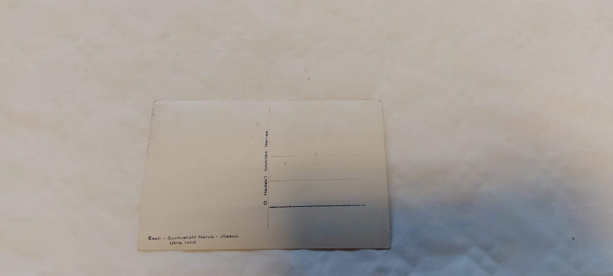 EV AEGNE POSTKAART. SUVITUSKOHT NARVA - JÕESUU, UTRIA RAND. O. HAIDAK - Image 2