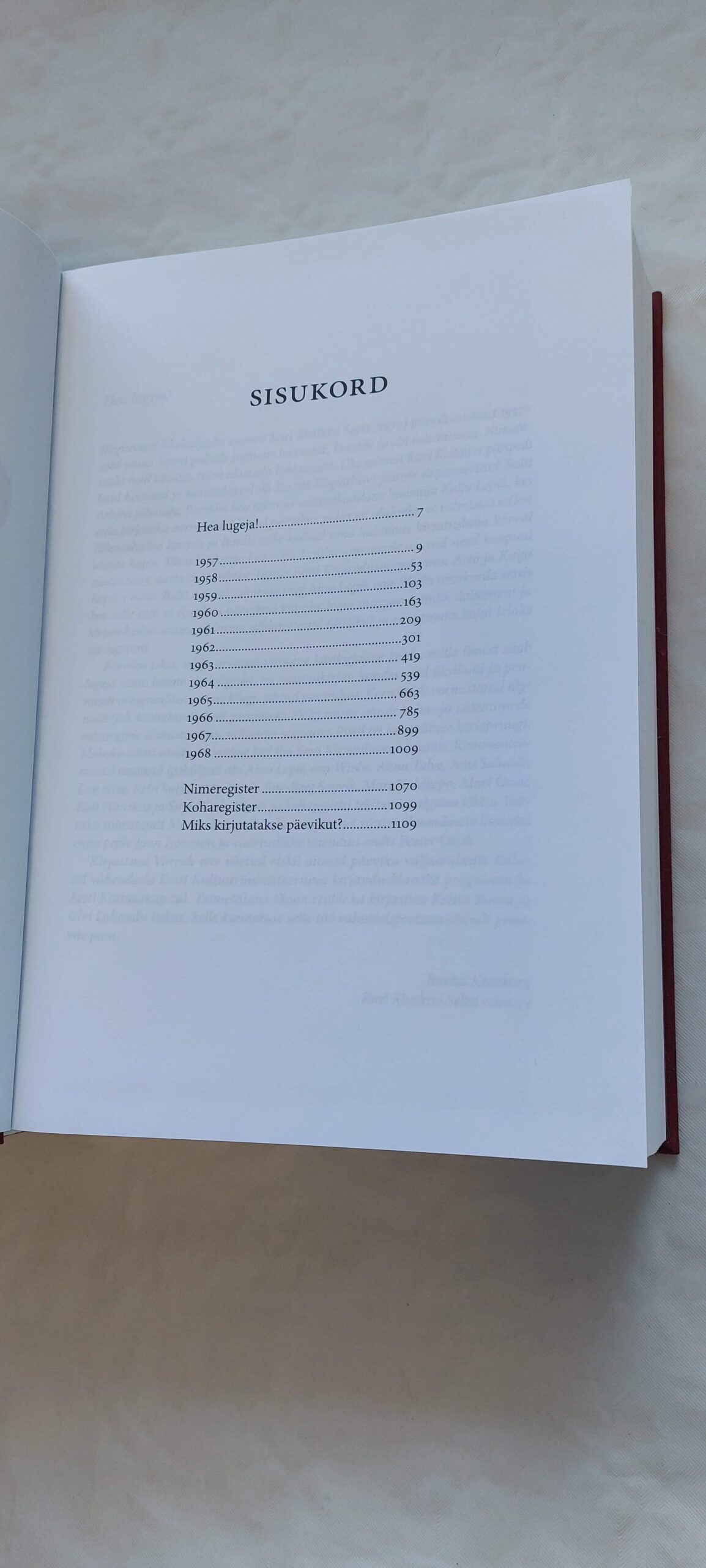 Päevaraamat 1957-1968. Karl Ristikivi. 2008 - Image 4