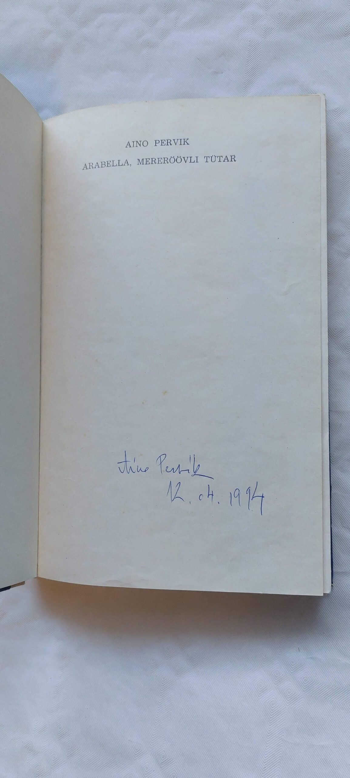 Arabella mereröövli tütar (Autori allkirjaga!). Aino Pervik. 1982 - Image 2
