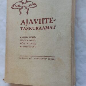 Ajaviite-taskuraamat. Elmar Nugis. 1939
