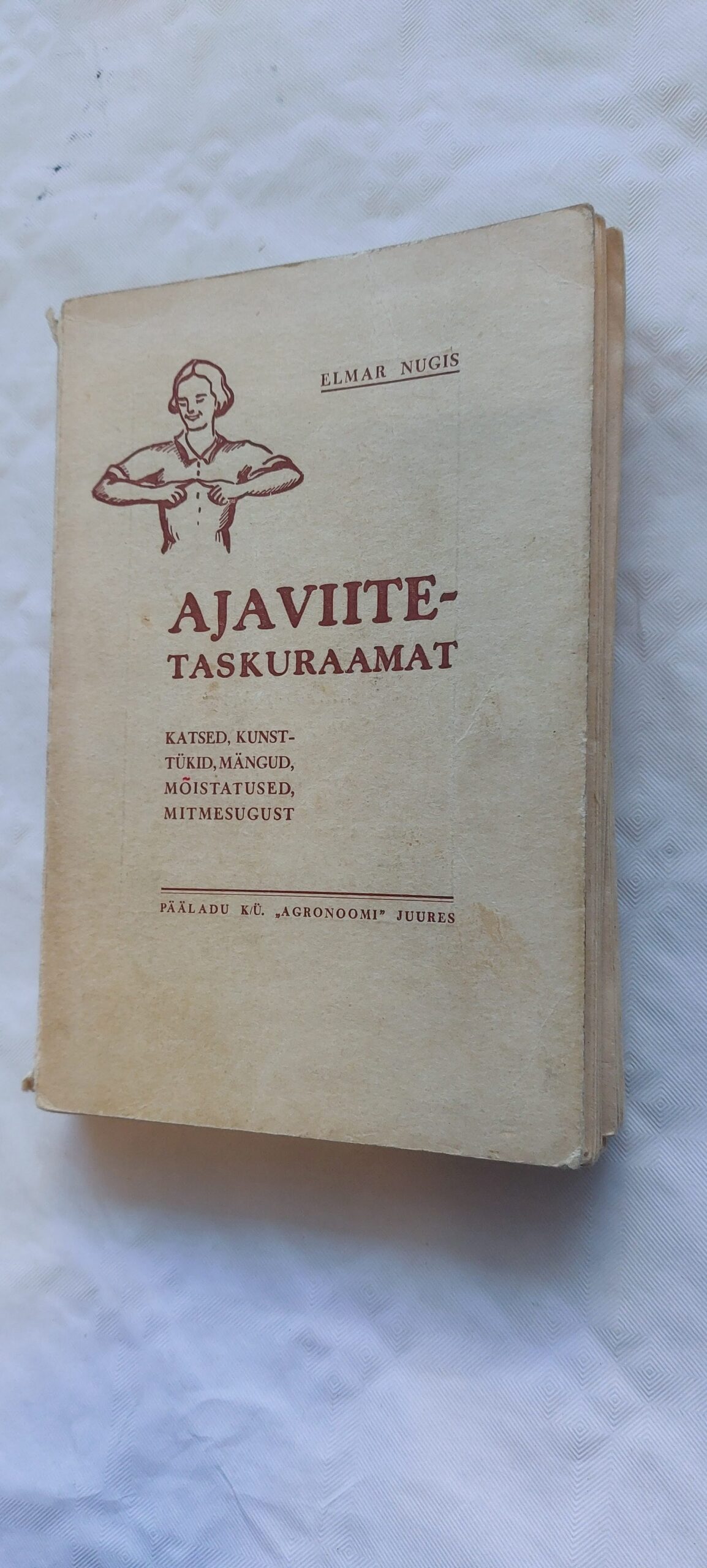 Ajaviite-taskuraamat. Elmar Nugis. 1939