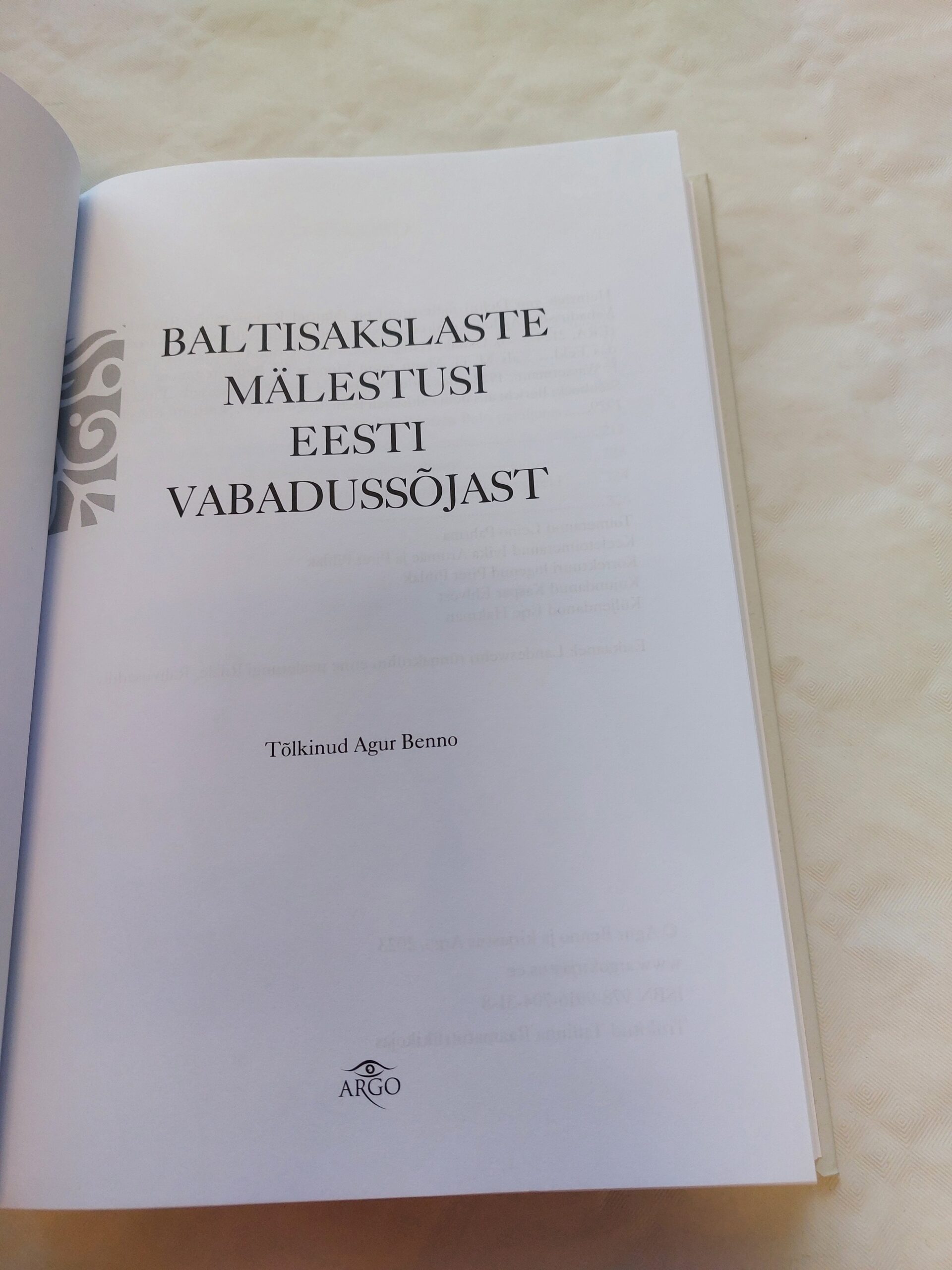 Baltisakslaste mälestusi Eesti Vabadussõjast. 2023 - Image 2