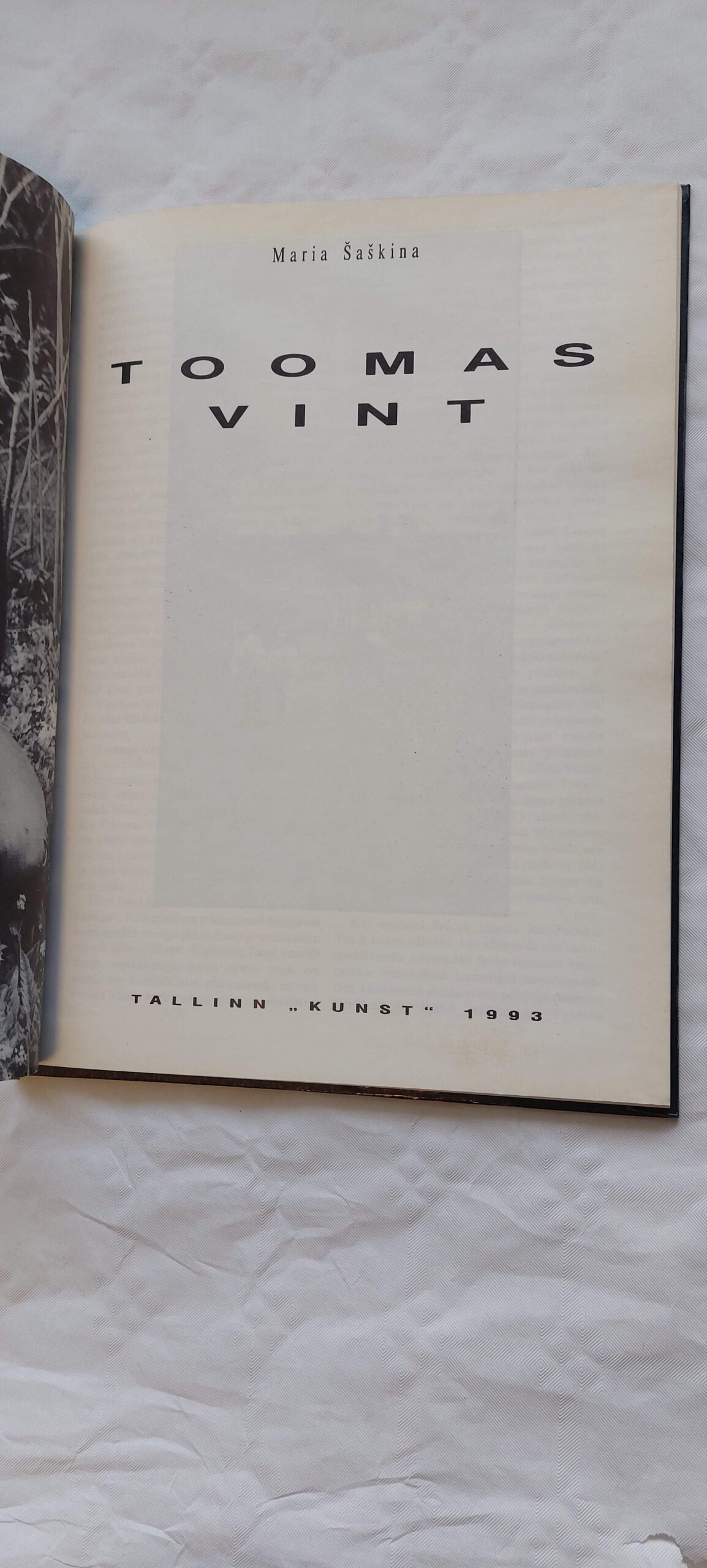 Toomas Vint. Maria Šaškina. 1993 - Image 2