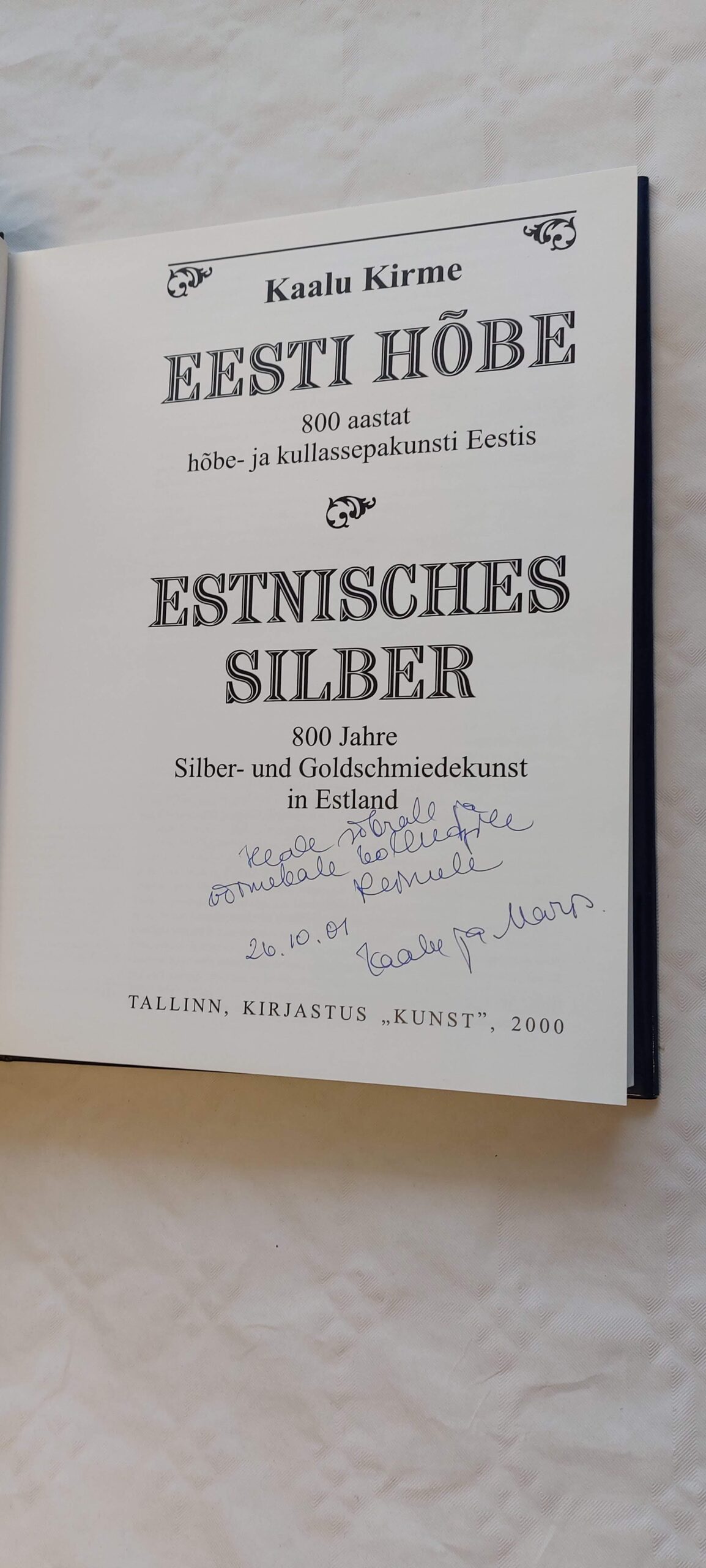 Eesti hõbe. Estnisches Silber. Kaalu Kirme. 2000 - Image 3