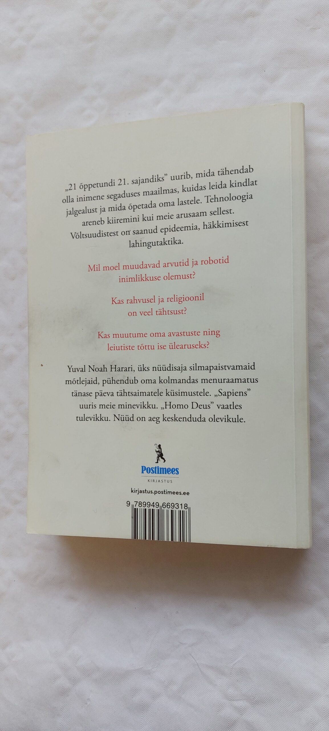 21 õppetundi 21. sajandiks. Yuval Noah Harari. 2019 - Image 7