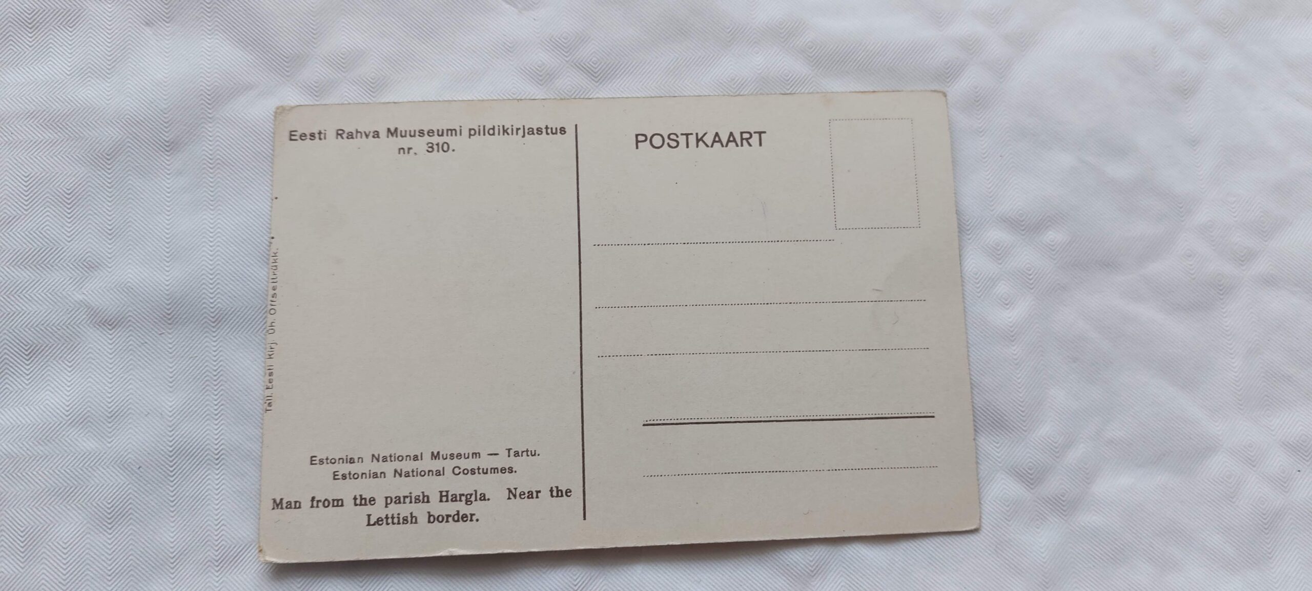 EW AEGNE POSTKAART. HARGLA. - Image 2