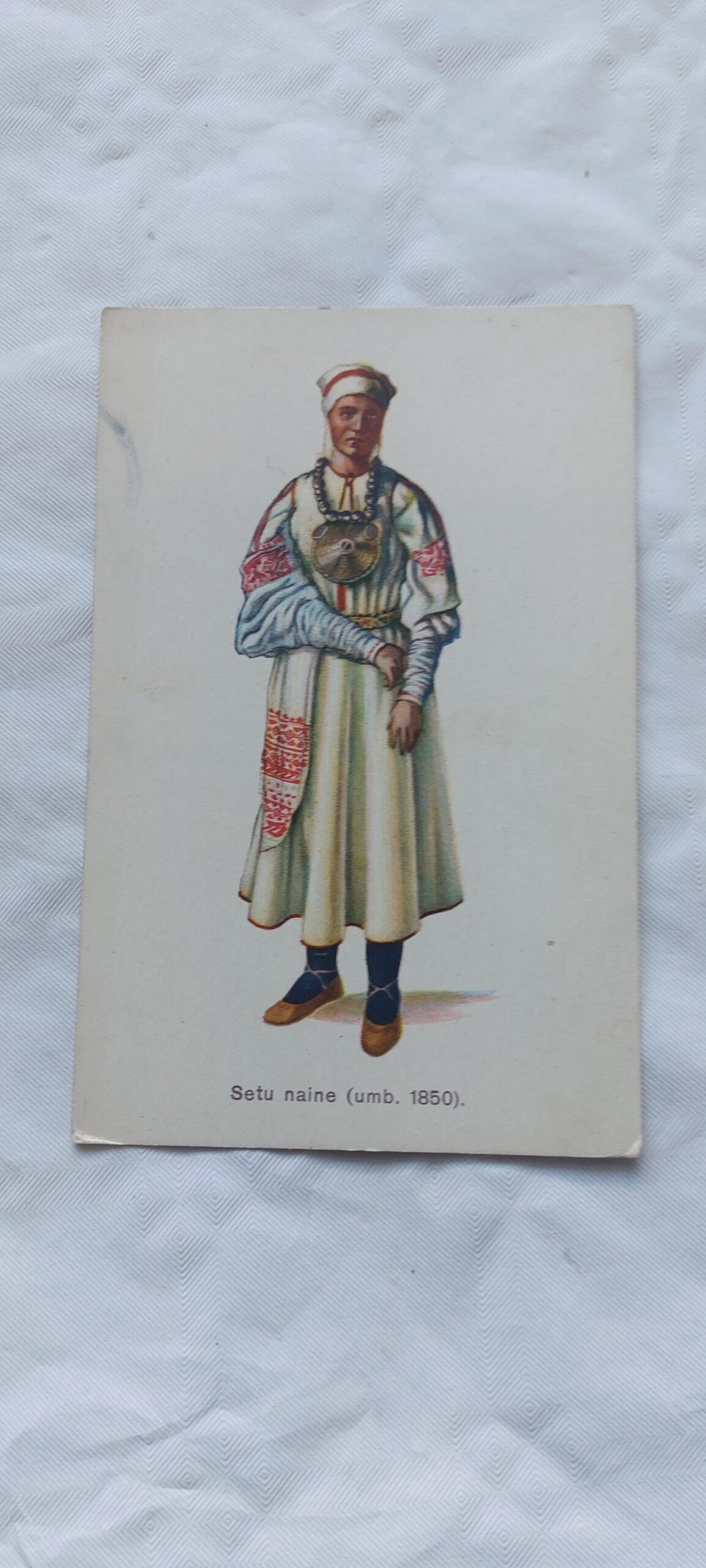 EW AEGNE POSTKAART. SETU NAINE (UMB. 1850).