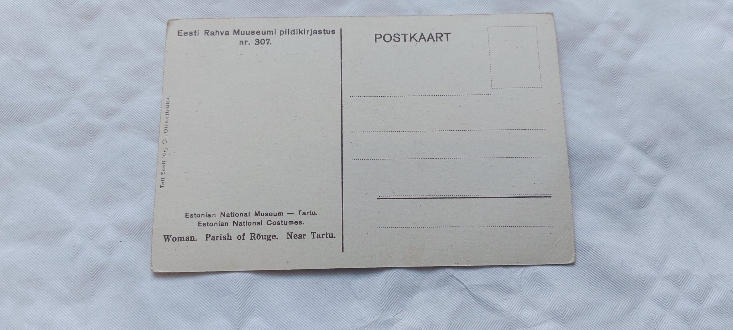 EW AEGNE POSTKAART. NAINE. RÕUGE. - Image 2