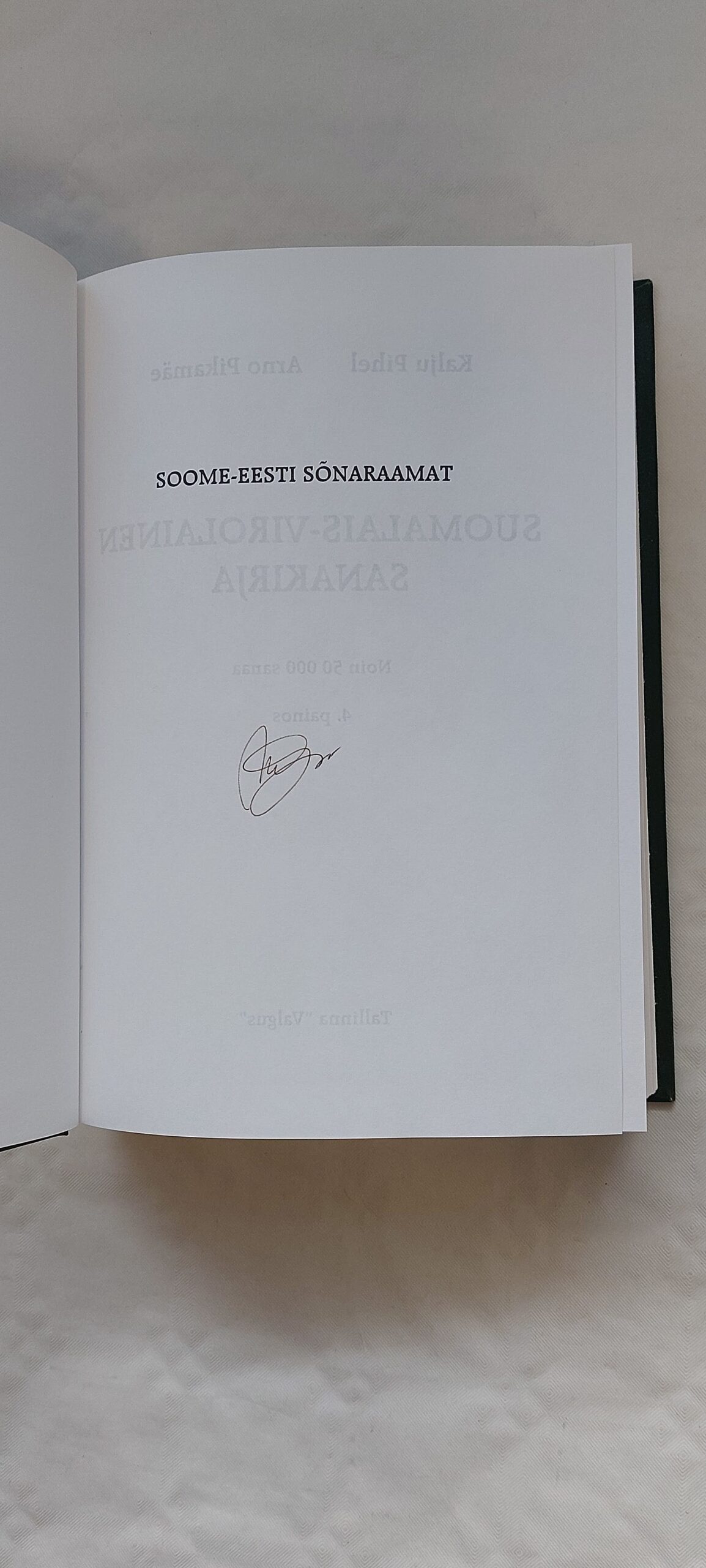 SOOME-EESTI SÕNARAAMAT. KALJU PIHEL, ARNO PIKAMÄE. 1999 - Image 2