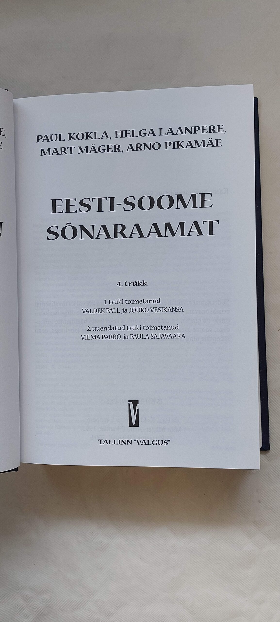 EESTI-SOOME SÕNARAAMAT. 2001 - Image 2