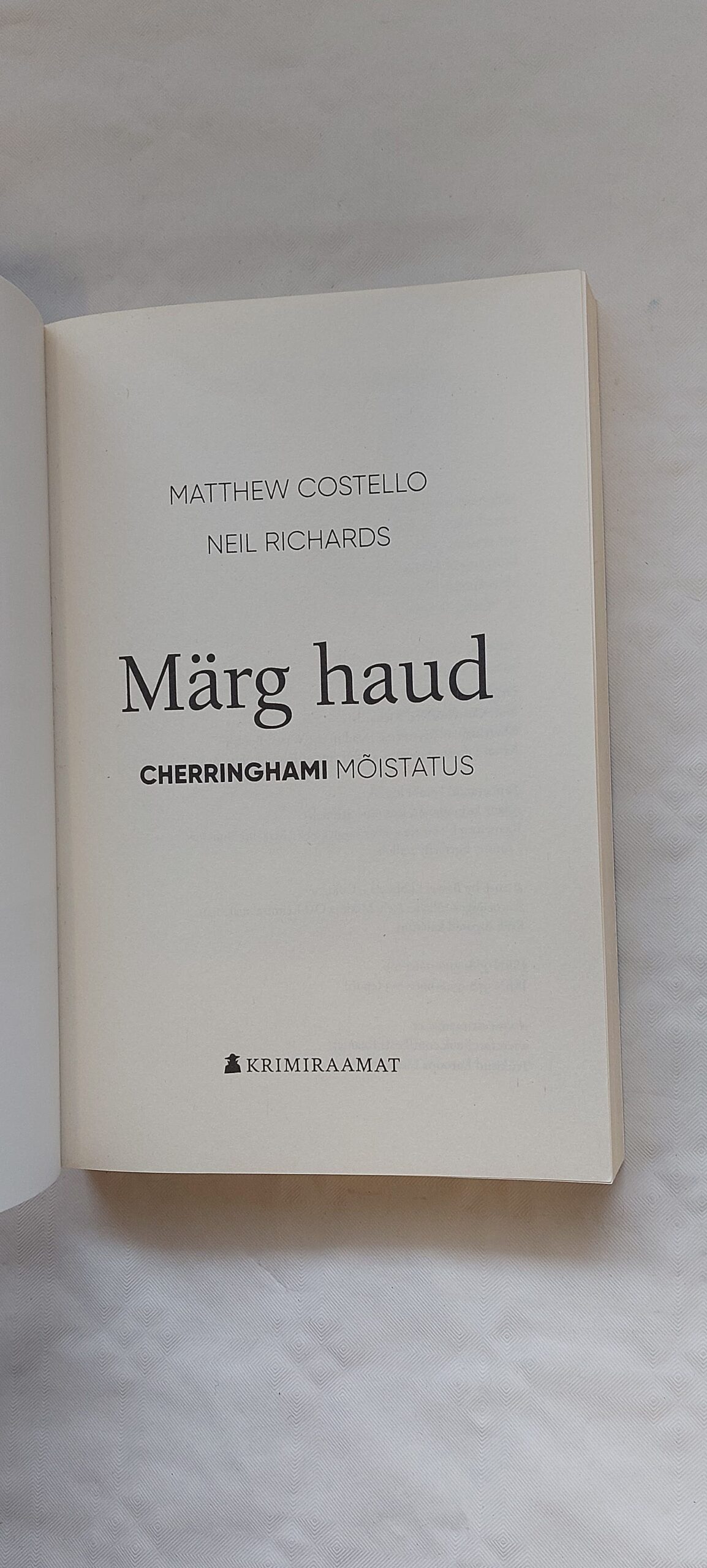 Märg haud. Cherringhami mõistatus. Matthew Costello, Neil Richards. 2021 - Image 2