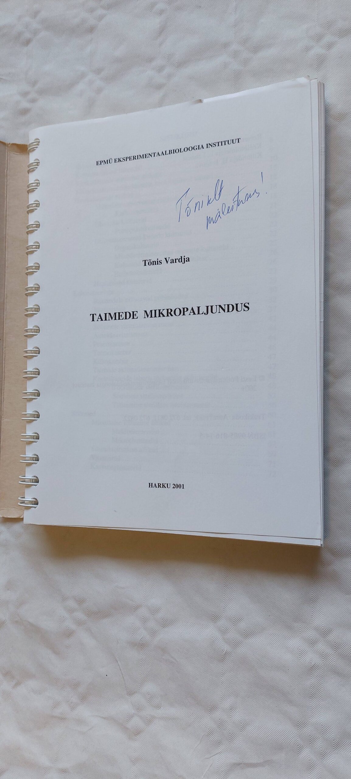 Taimede mikropaljundus. Tõnis Vardja. 2001 - Image 2