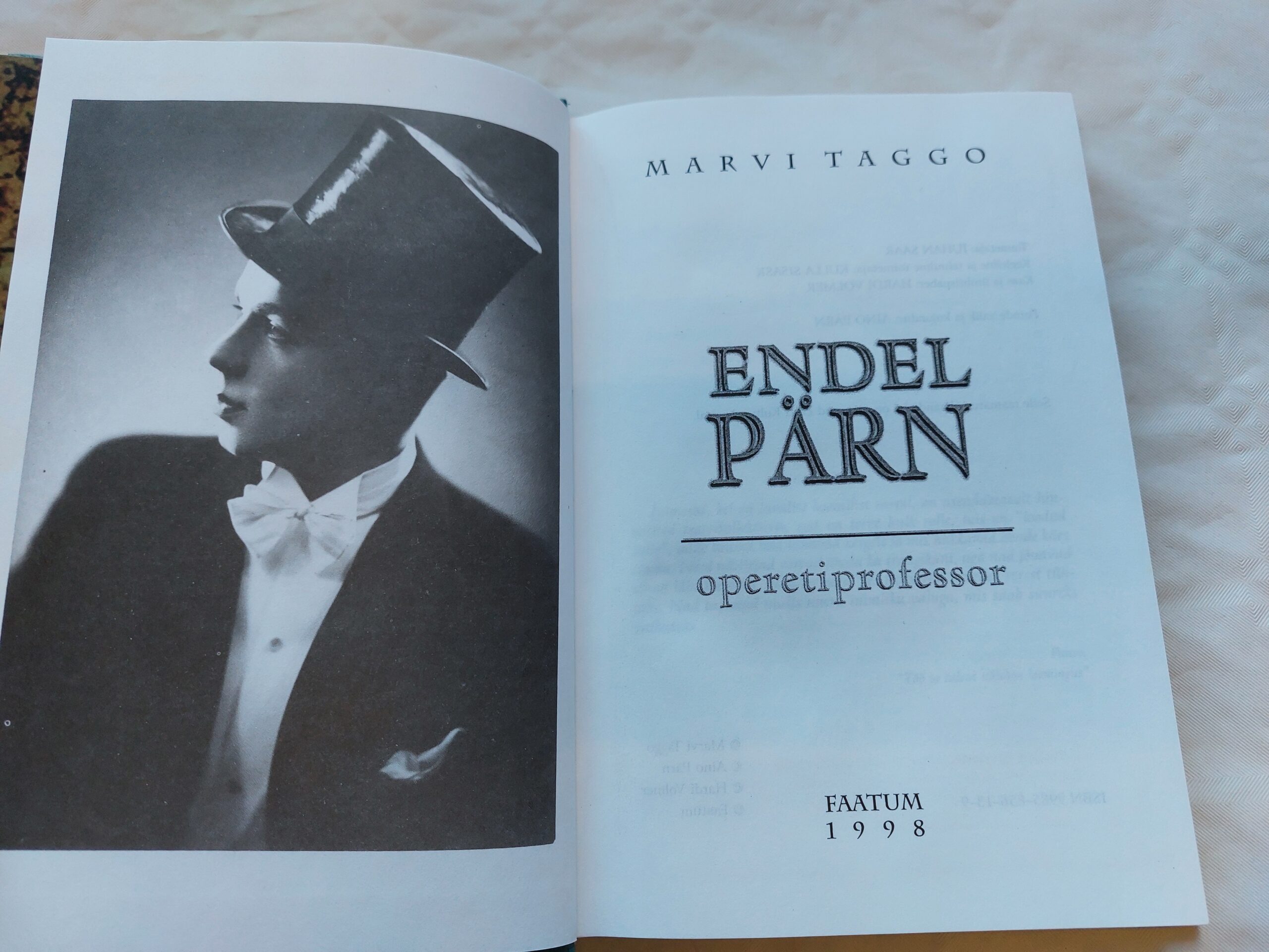 Endel Pärn - operetiprofessor. Marvi Taggo. 1998 - Image 2