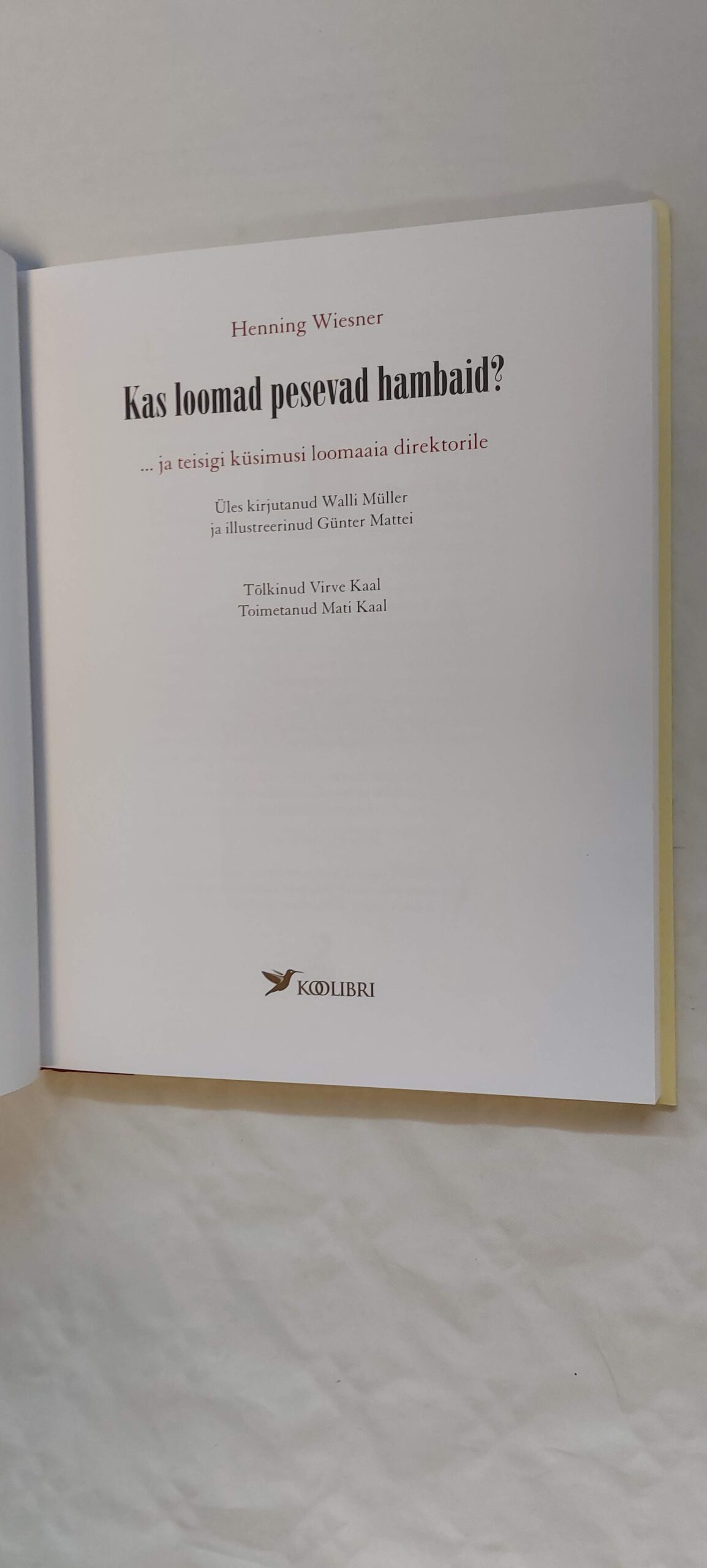 Kas loomad pesevad hambaid? ... ja teisigi küsimusi loomaaia direktorile. 2007 - Image 2