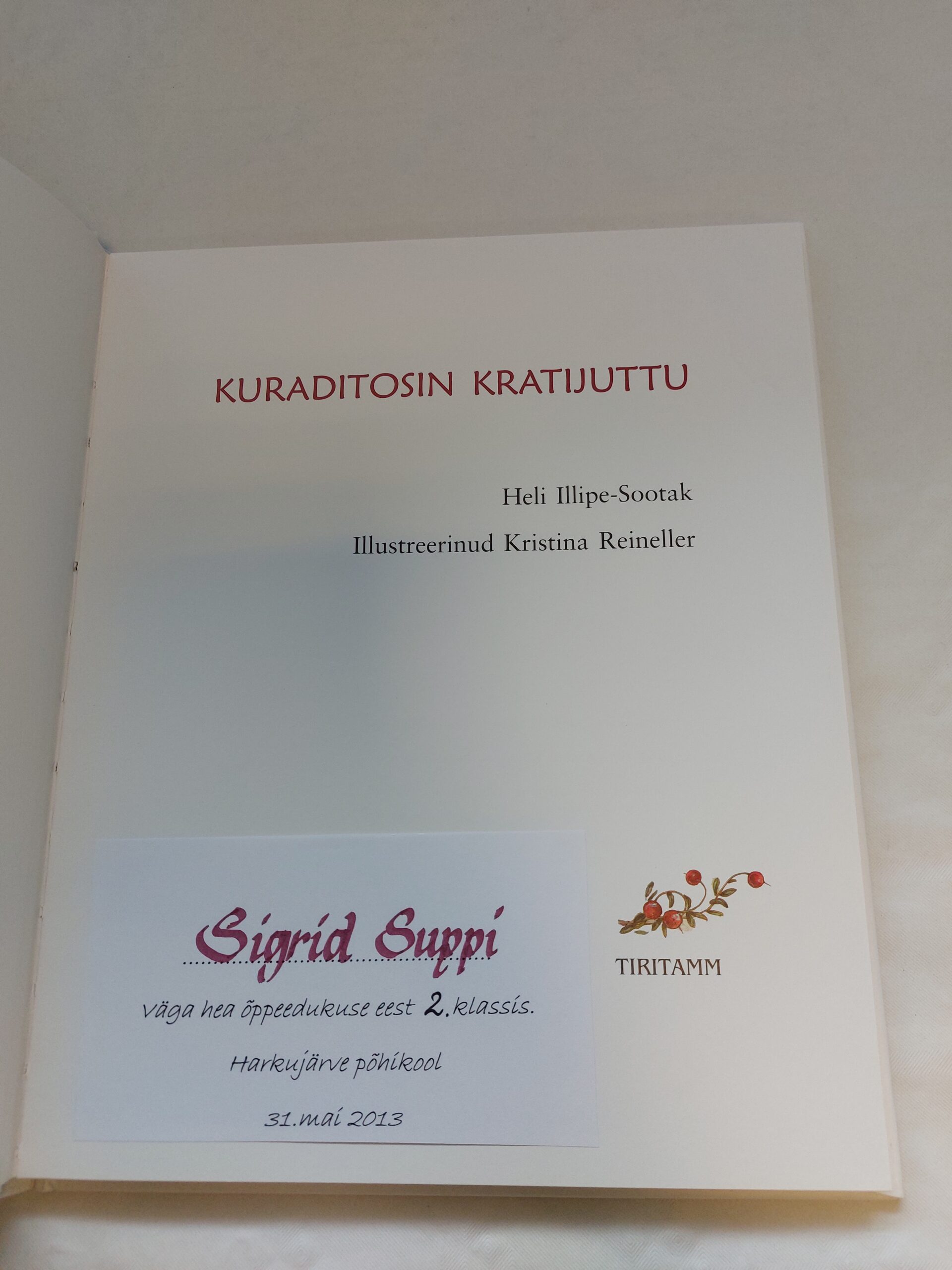 Kuraditosin kratijuttu. Heli Illipe-Sootak. 2005 - Image 2