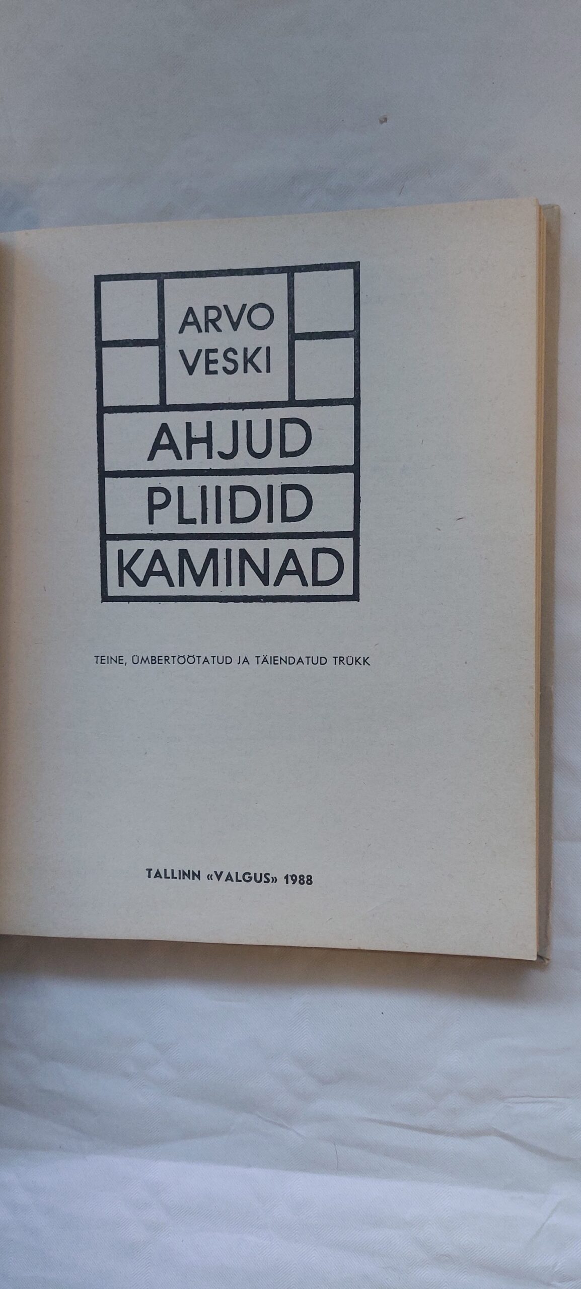 Ahjud Pliidid Kaminad. Arvo Veski. 1988 - Image 3