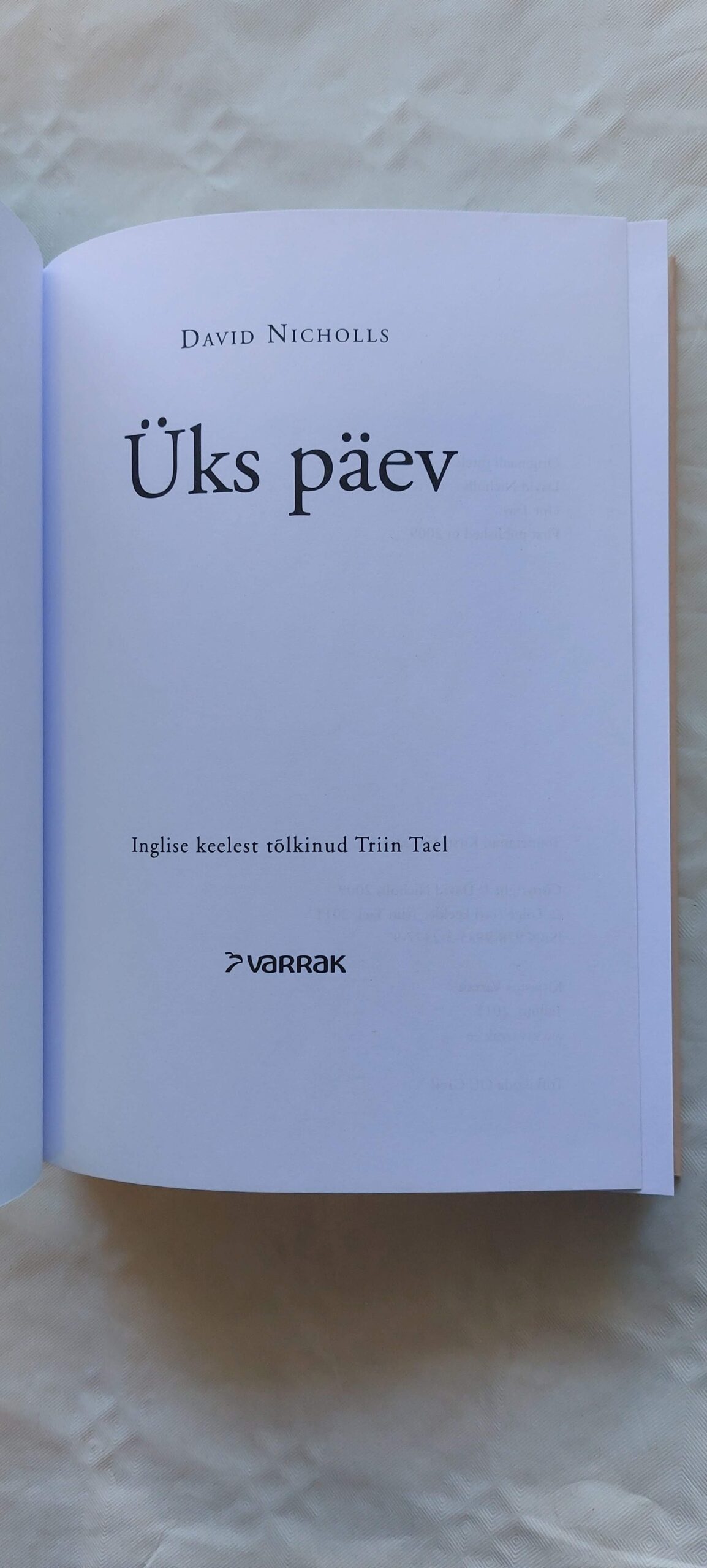 Üks päev. David Nicholls. 2011 - Image 2