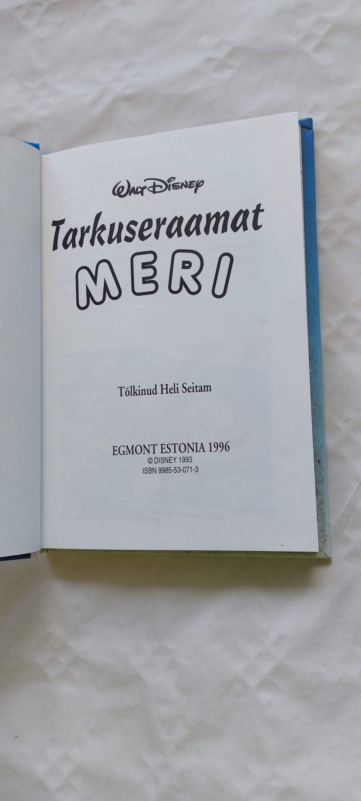 Walt Disney tarkuseraamat. Meri. 1996 - Image 2