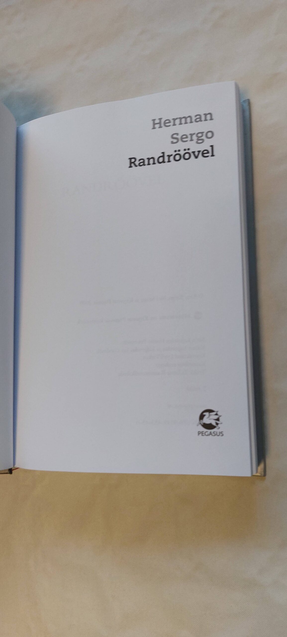 Randröövel. Herman Sergo. 2009 - Image 2